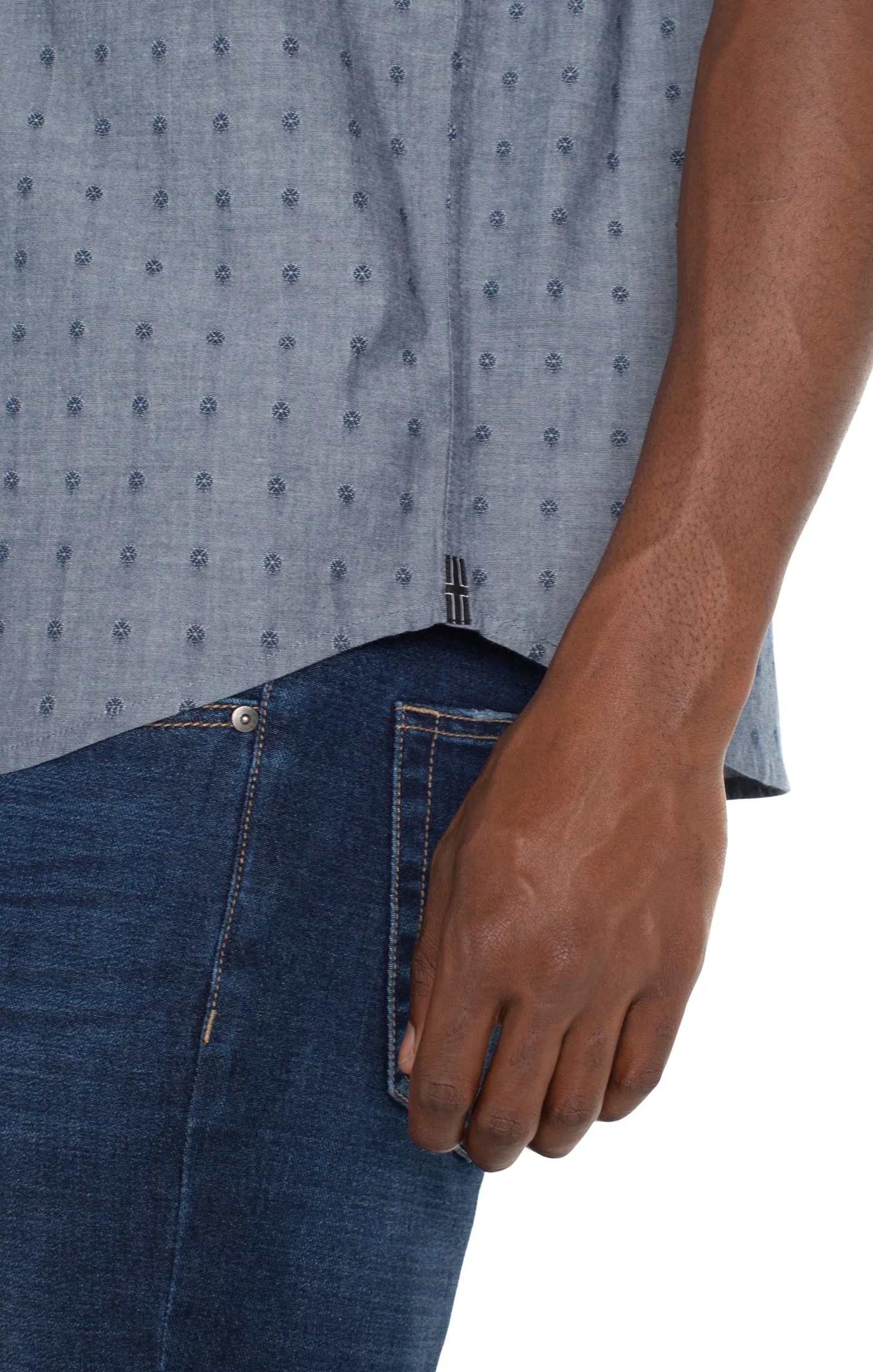 BUTTON UP SHORT SLEEVE SHIRT sold by Liverpool Jeans Company product image thumbnail 3