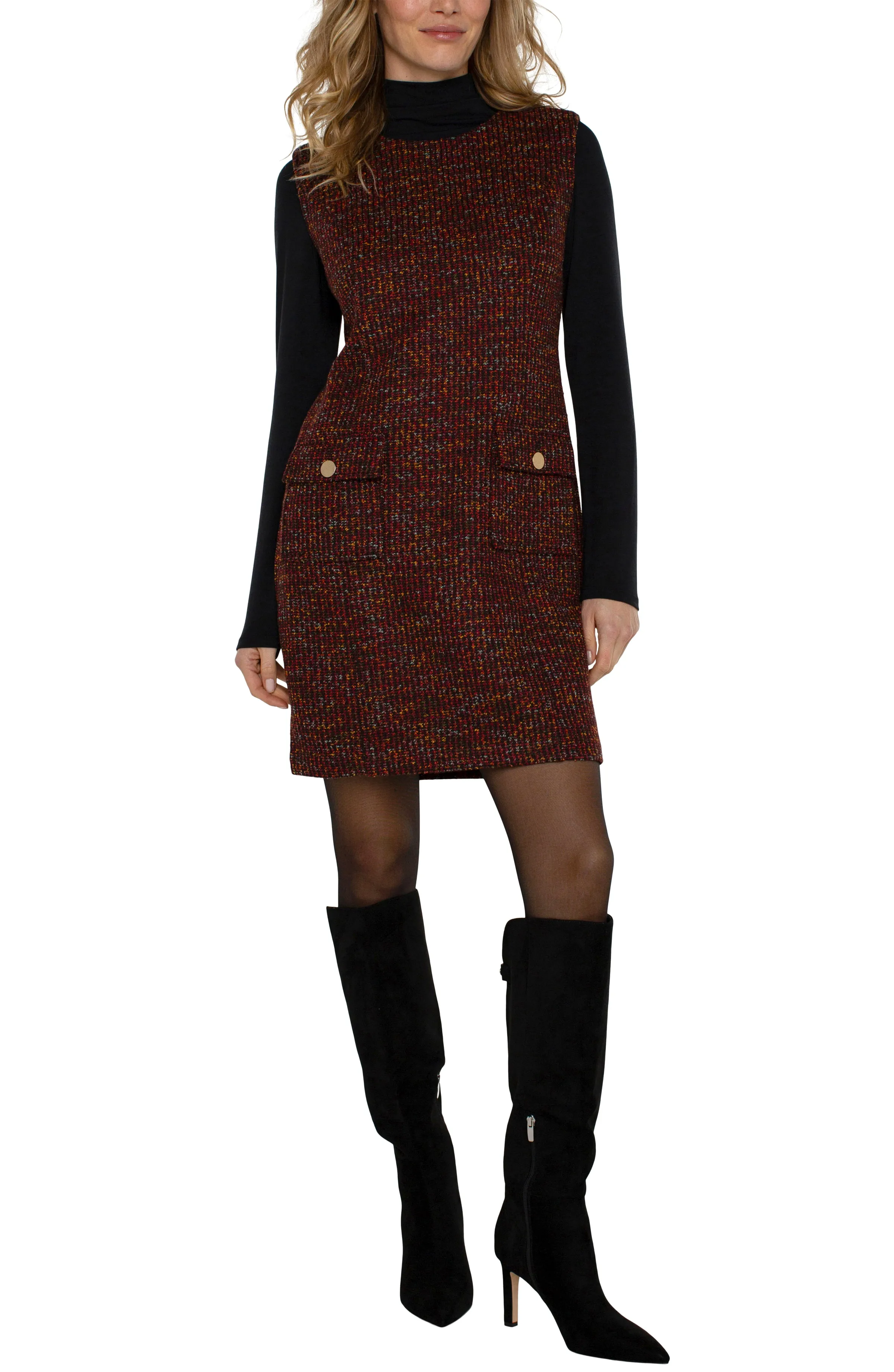 SLEEVELESS SHIFT DRESS sold by Liverpool Jeans Company product image thumbnail 4