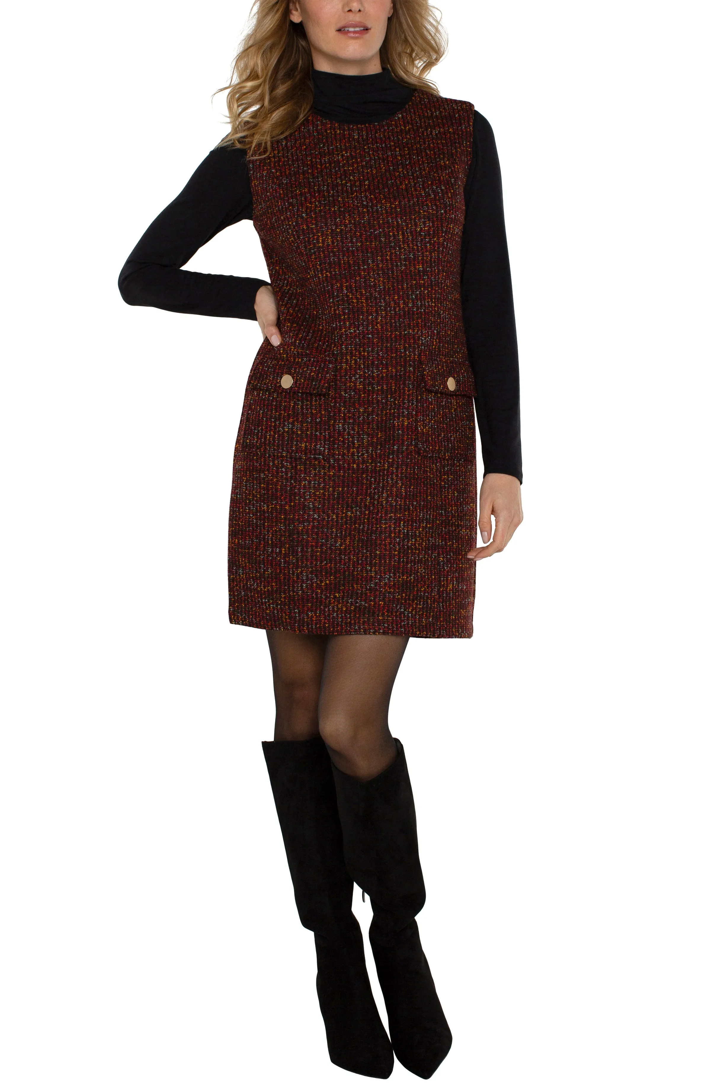 SLEEVELESS SHIFT DRESS sold by Liverpool Jeans Company