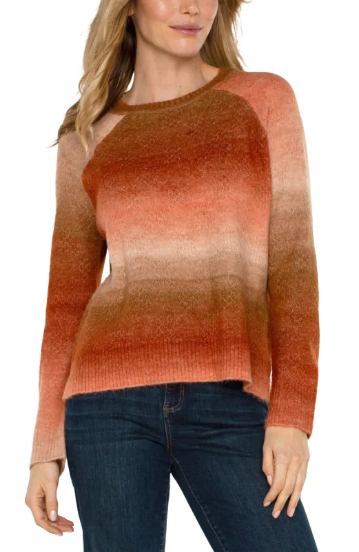 RAGLAN SWEATER WITH SIDE SLITS sold by Liverpool Jeans Company