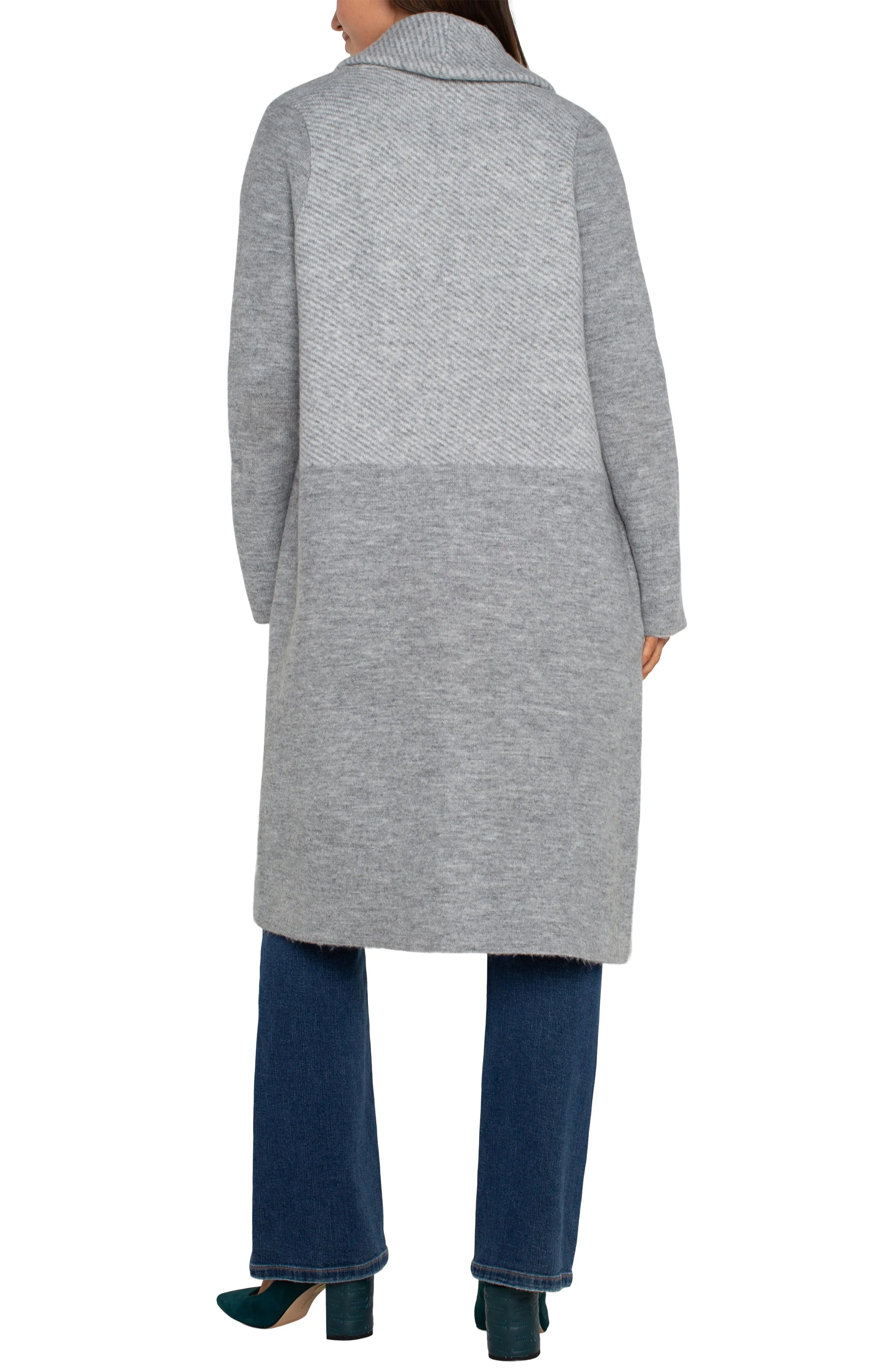 LONG SLEEVE SWEATER COATIGAN sold by Liverpool Jeans Company product image thumbnail 2