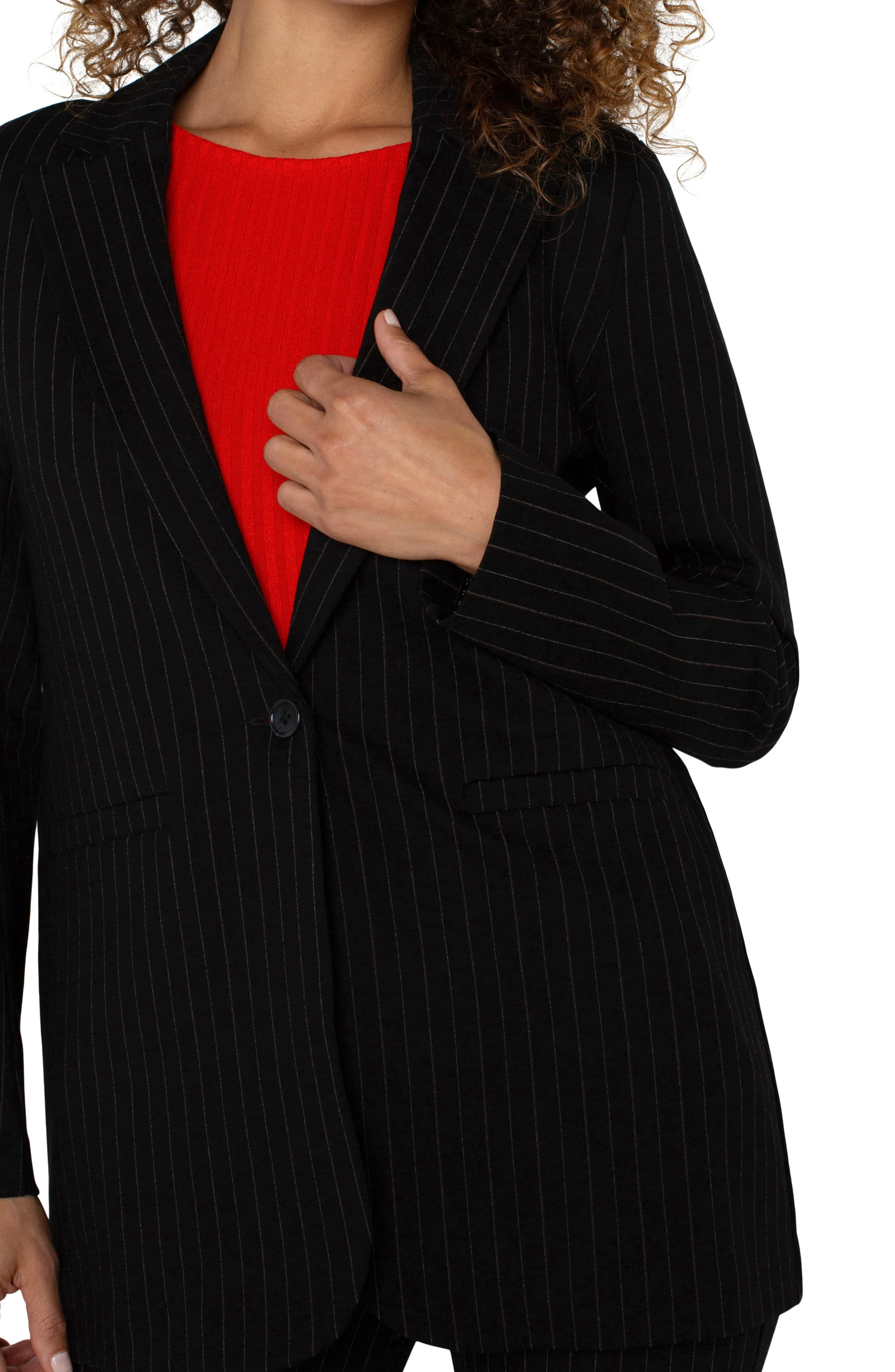 BUTTON FRONT BOYFRIEND BLAZER sold by Liverpool Jeans Company product image thumbnail 4