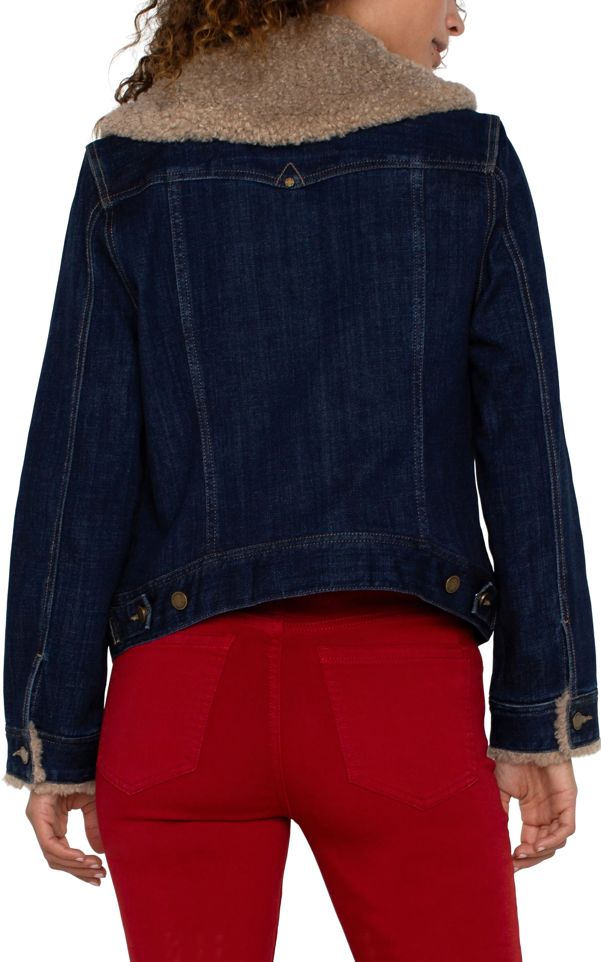 SHERPA COLLAR TRUCKER JACKET sold by Liverpool Jeans Company product image thumbnail 3