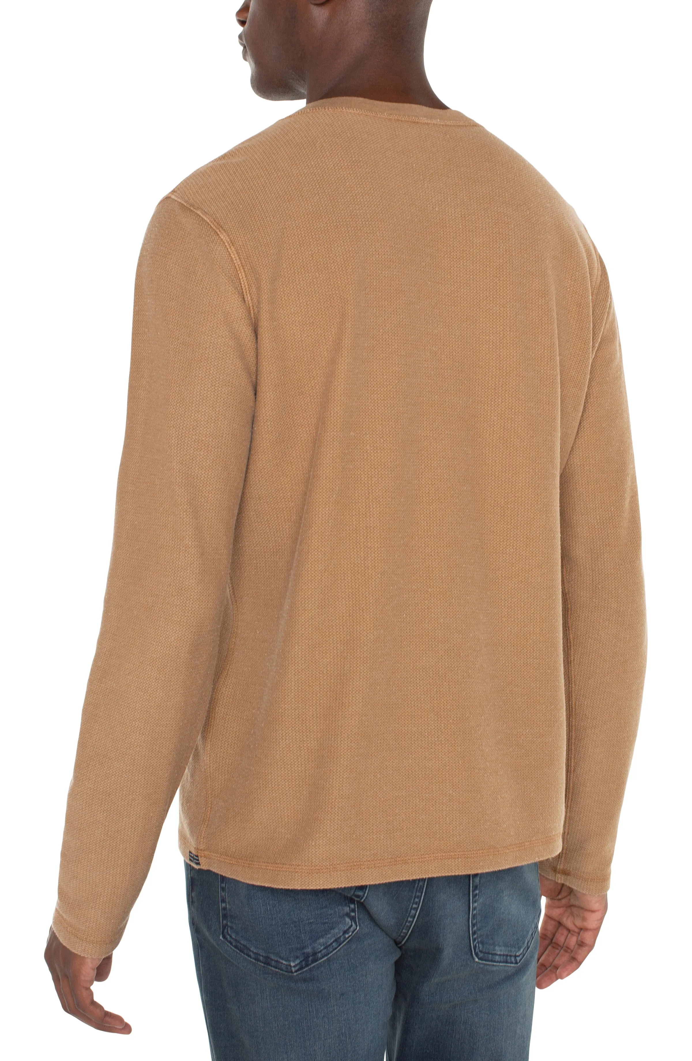 LONG SLEEVE HENLEY sold by Liverpool Jeans Company product image thumbnail 2