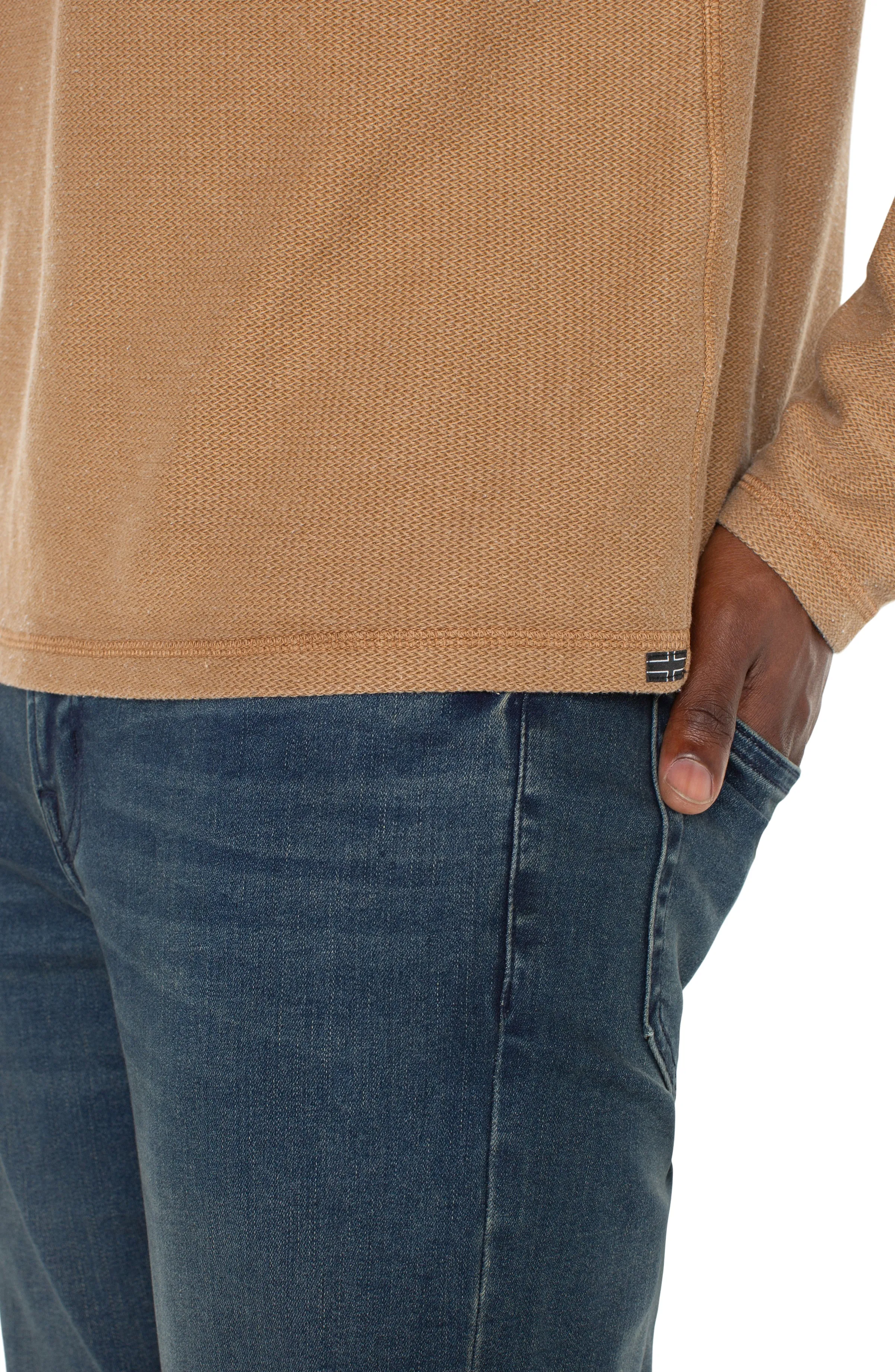 LONG SLEEVE HENLEY sold by Liverpool Jeans Company product image thumbnail 3
