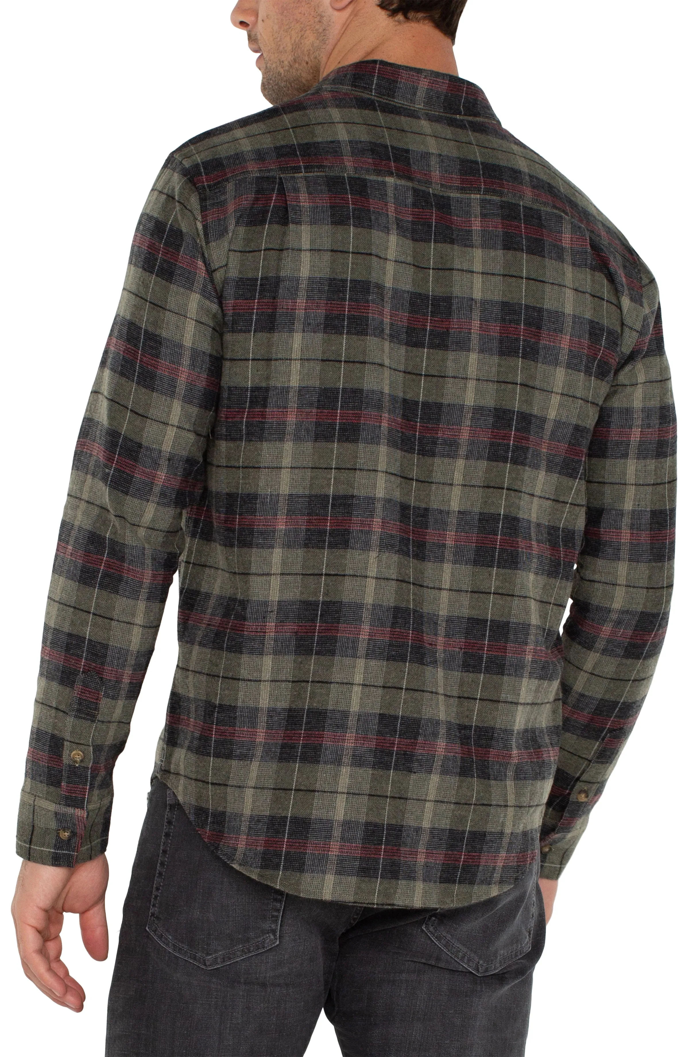 LONG SLEEVE BUTTON UP SHIRT sold by Liverpool Jeans Company product image thumbnail 2