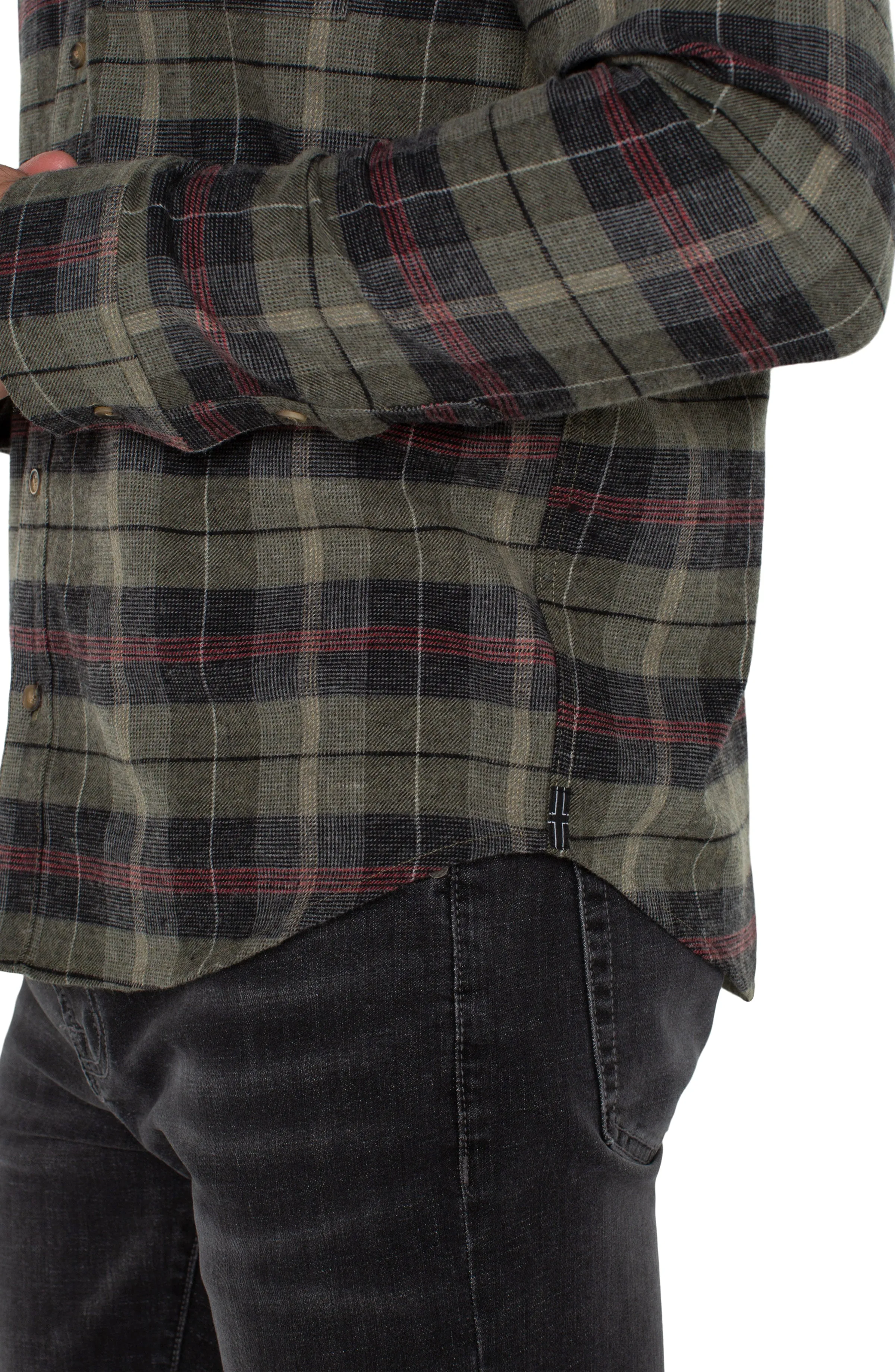 LONG SLEEVE BUTTON UP SHIRT sold by Liverpool Jeans Company product image thumbnail 3