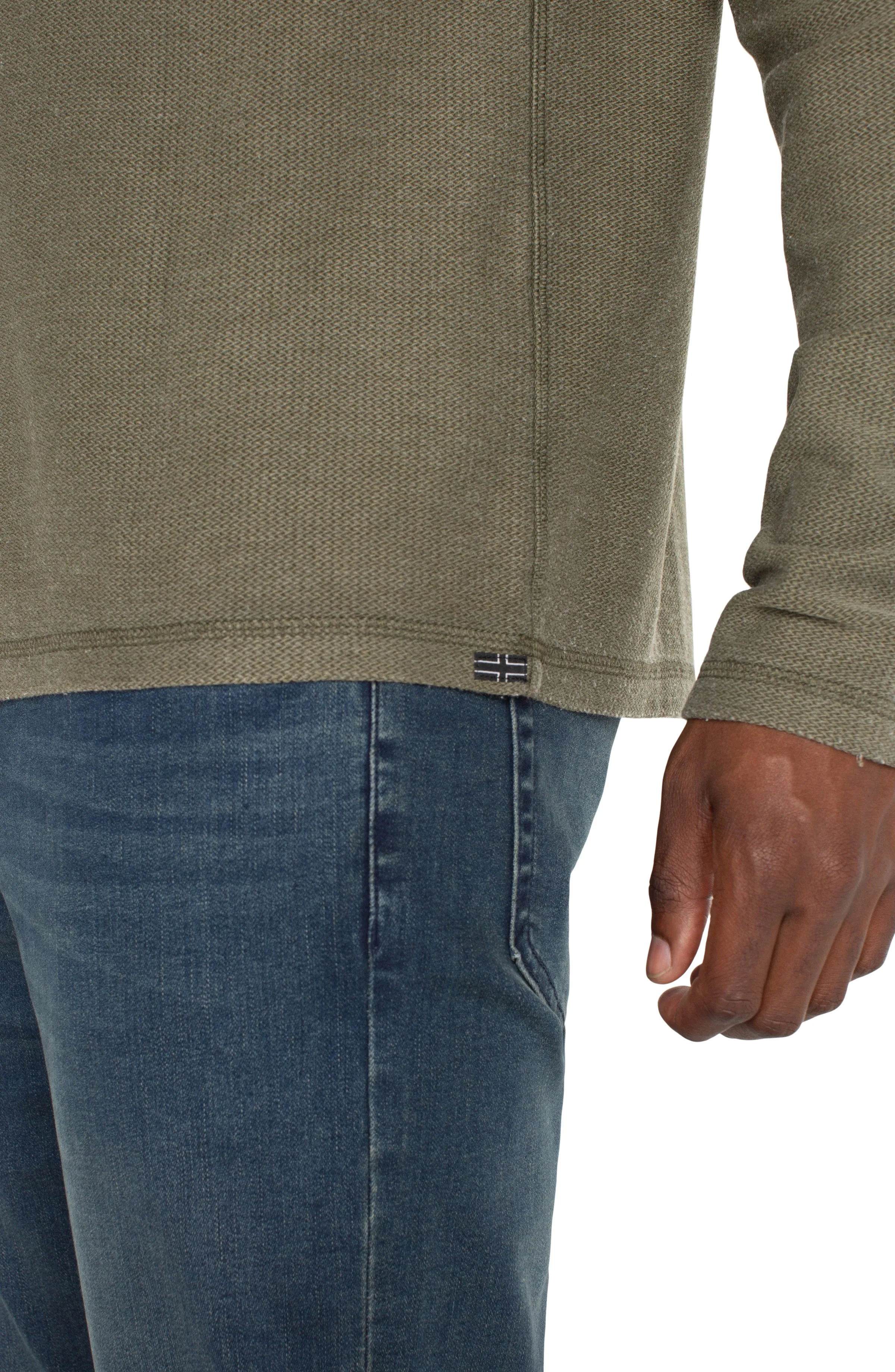 LONG SLEEVE HENLEY sold by Liverpool Jeans Company product image thumbnail 3