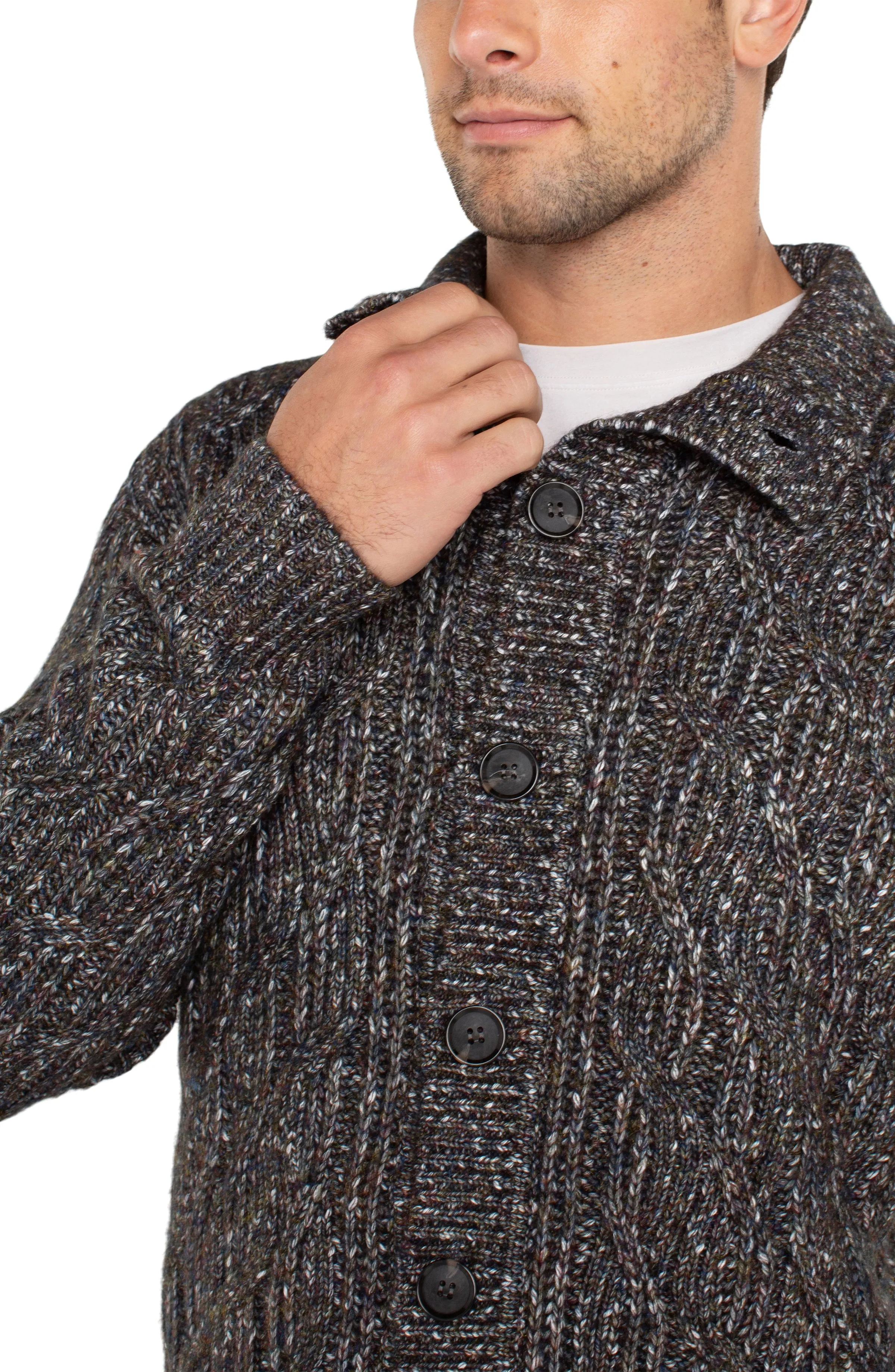 BUTTON CARDIGAN SWEATER sold by Liverpool Jeans Company product image thumbnail 3