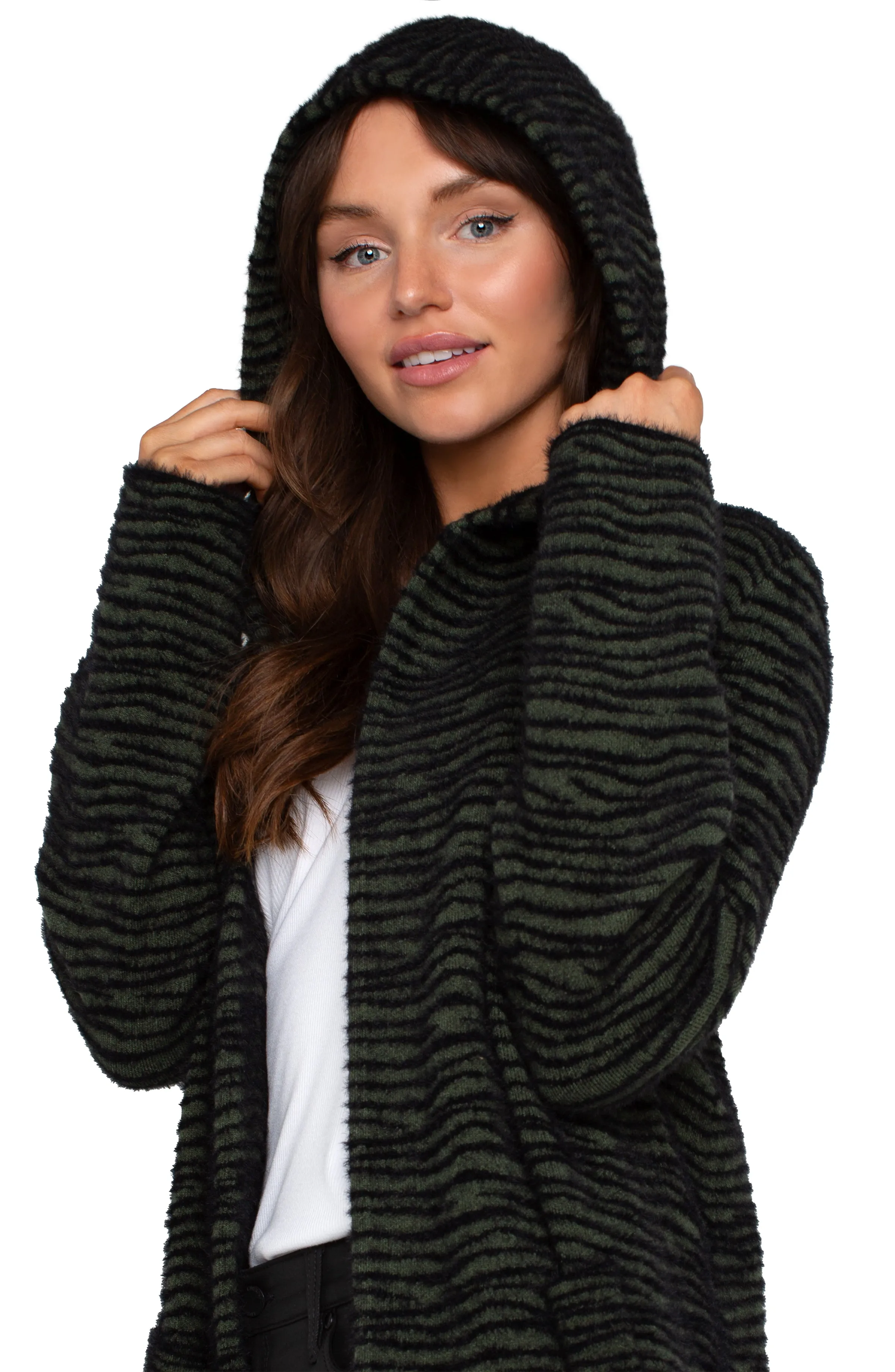 OPEN FRONT COATIGAN SWEATER sold by Liverpool Jeans Company product image thumbnail 3