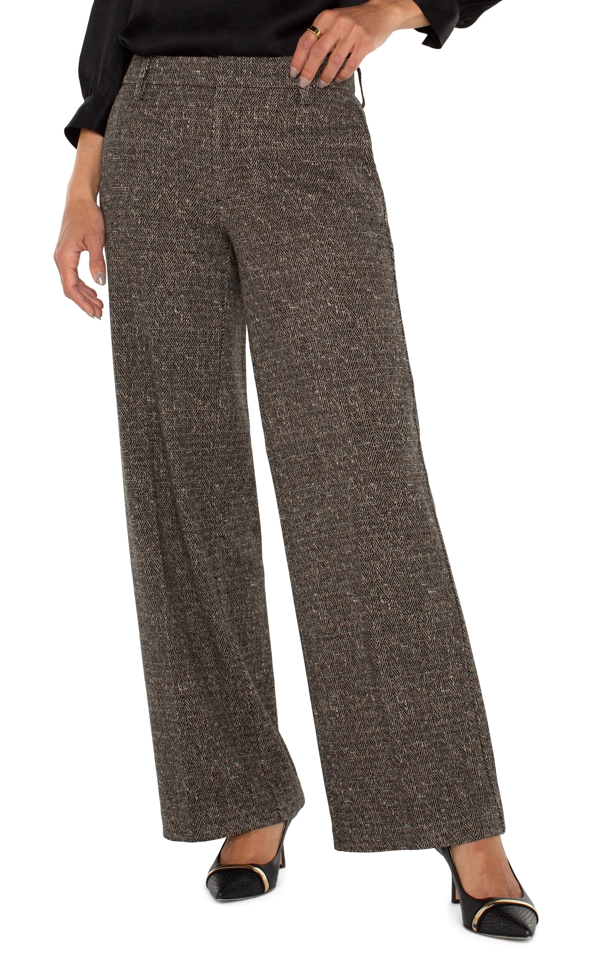 PETITE KELSEY WIDE LEG TROUSER sold by Liverpool Jeans Company product image thumbnail 3