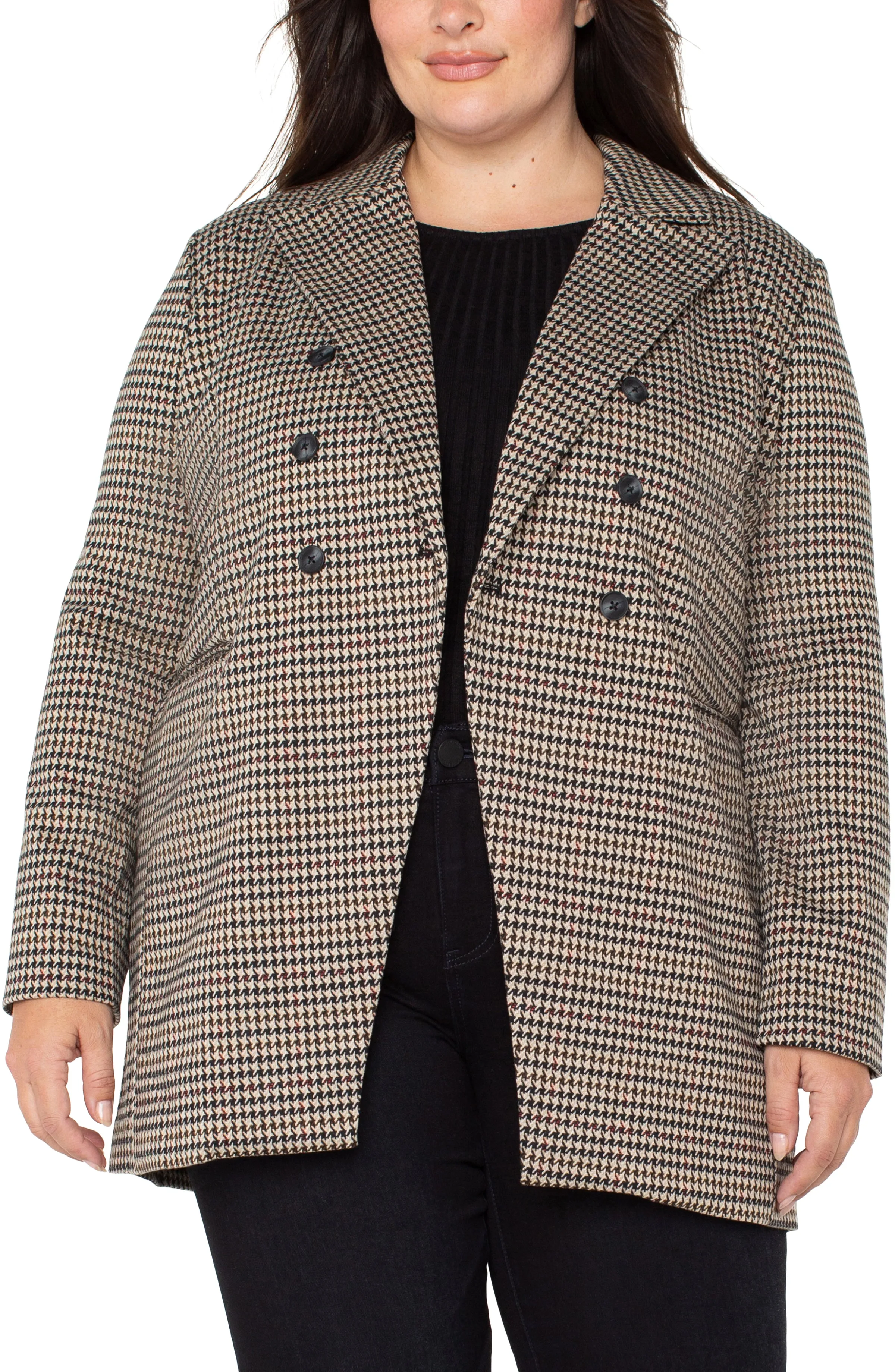 DOUBLE BREASTED LONGLINE BLAZER sold by Liverpool Jeans Company