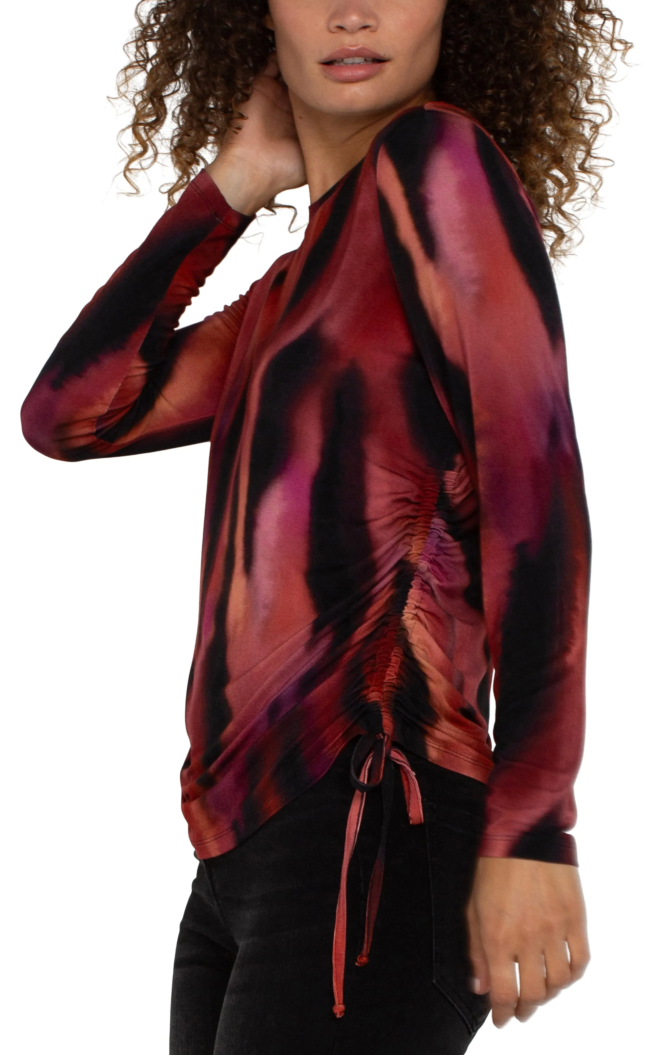 LONG SLEEVE CREW NECK KNIT TOP sold by Liverpool Jeans Company product image thumbnail 2