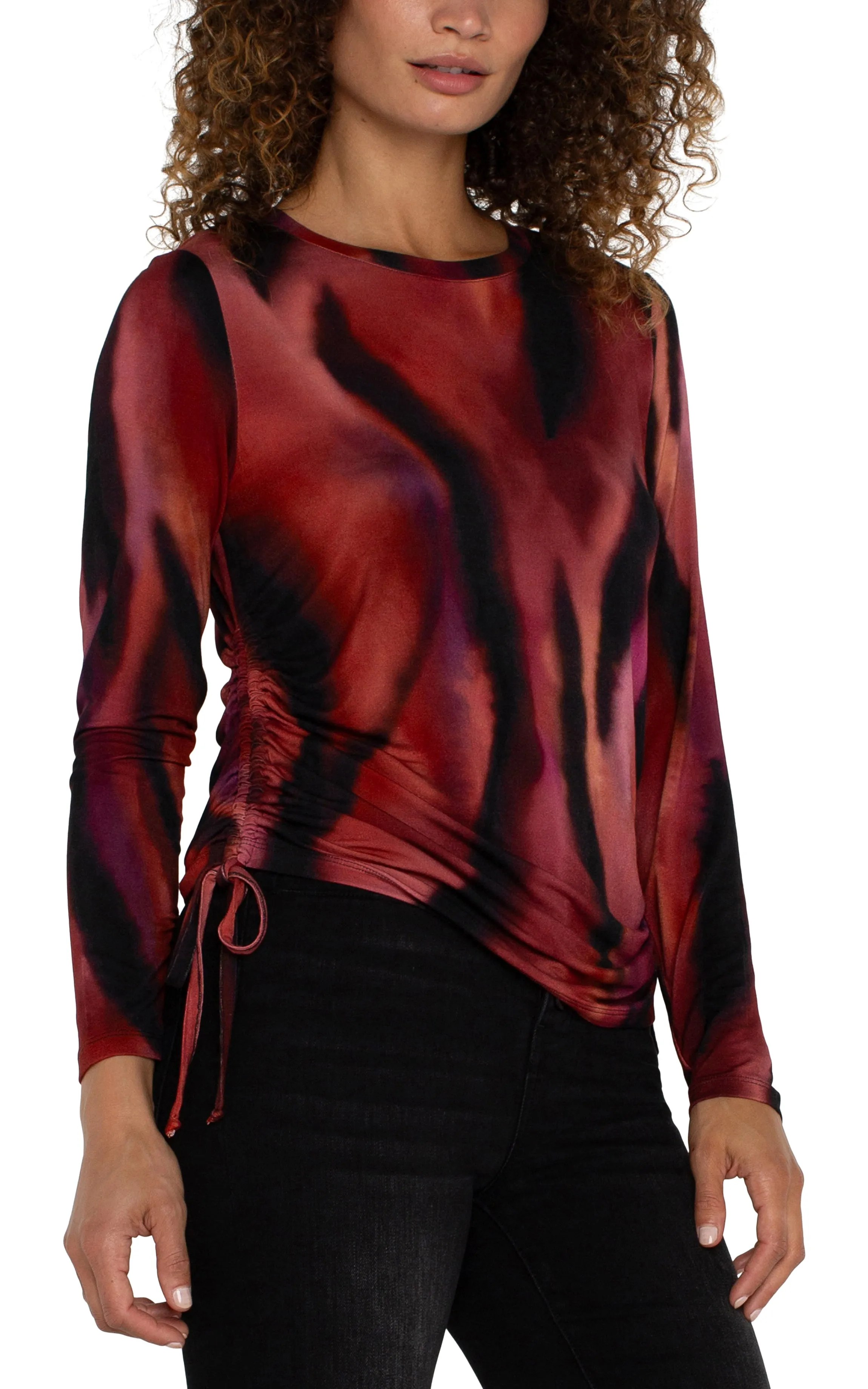 LONG SLEEVE CREW NECK KNIT TOP sold by Liverpool Jeans Company product image thumbnail 4