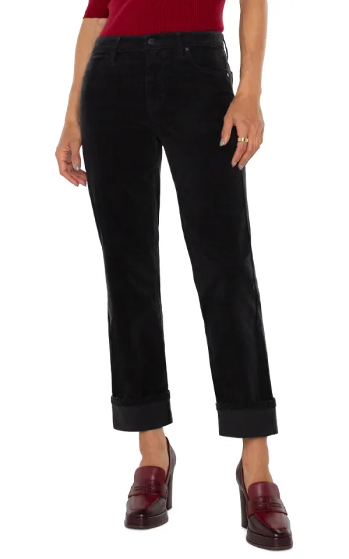 MARLEY GIRLFRIEND CUFFED CORDUROY sold by Liverpool Jeans Company