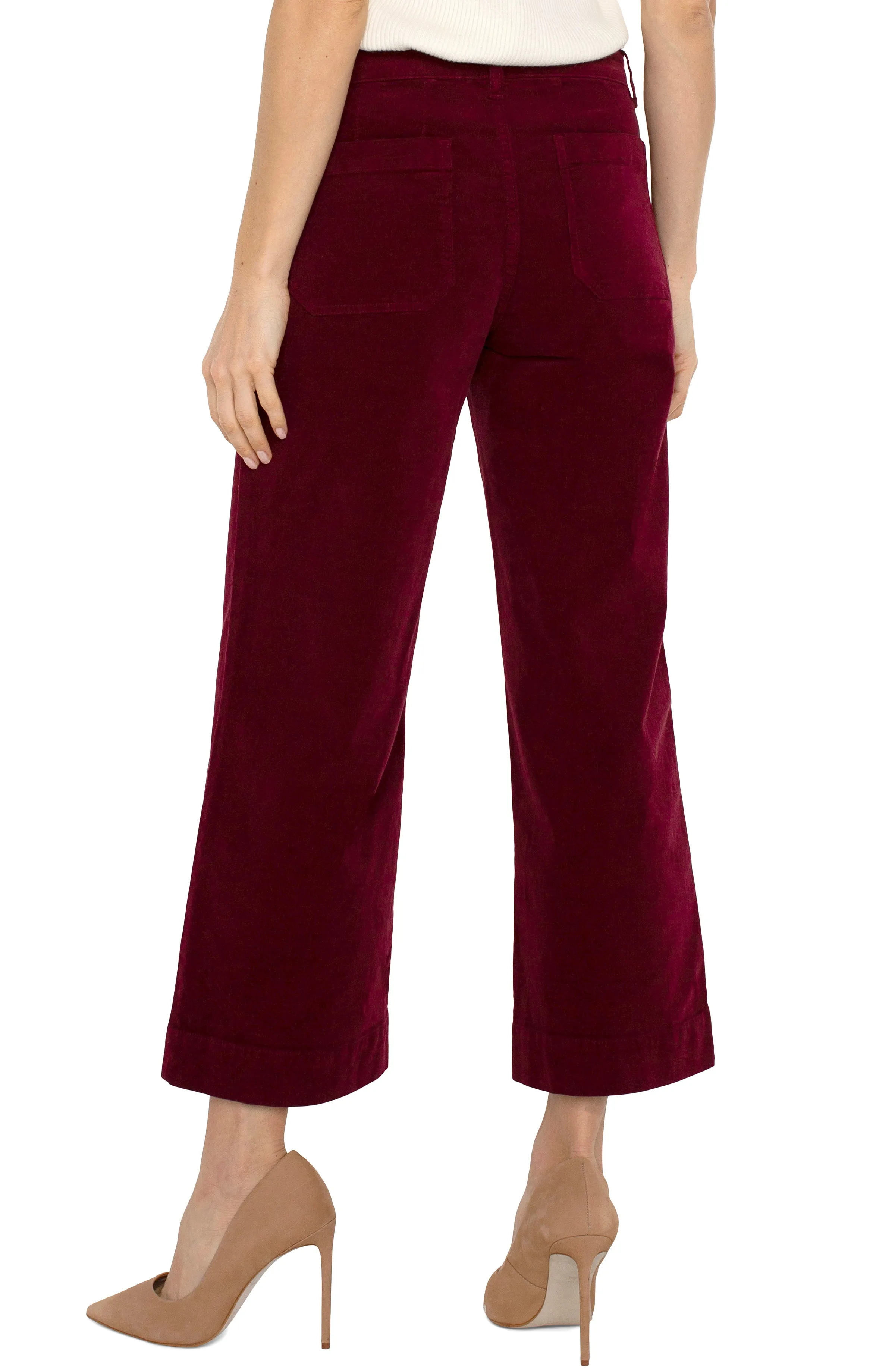 CORDUROY CROP WIDE LEG sold by Liverpool Jeans Company product image thumbnail 2