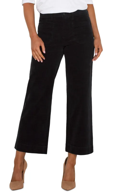 CORDUROY CROP WIDE LEG sold by Liverpool Jeans Company
