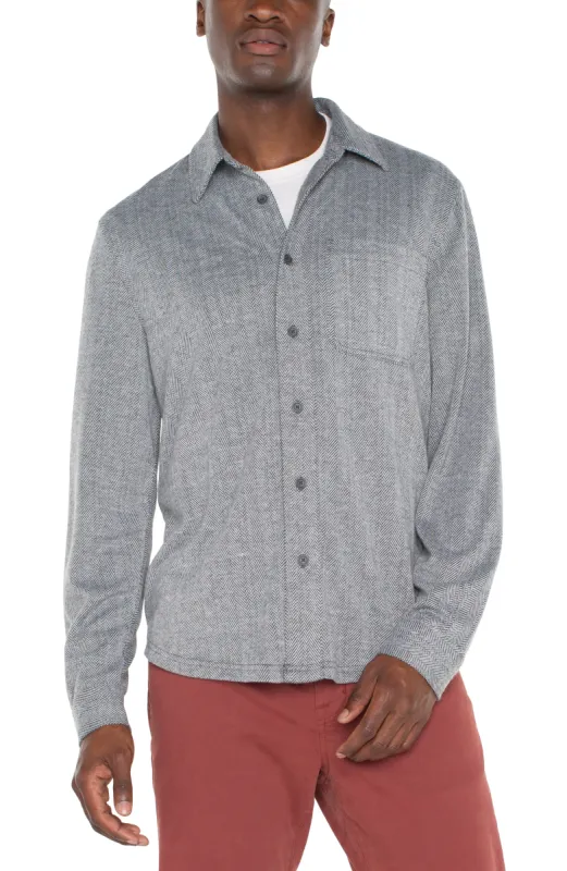 BUTTON UP LONG SLEEVE SHIRT sold by Liverpool Jeans Company