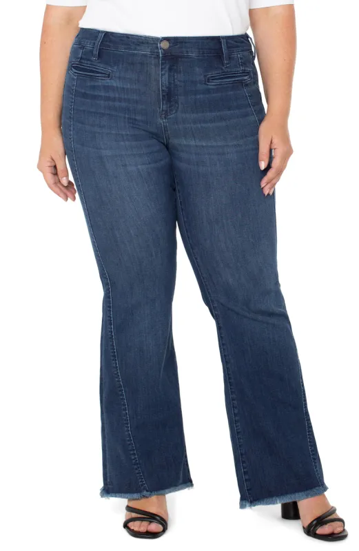 HANNAH FLARE WITH WELT POCKETS sold by Liverpool Jeans Company