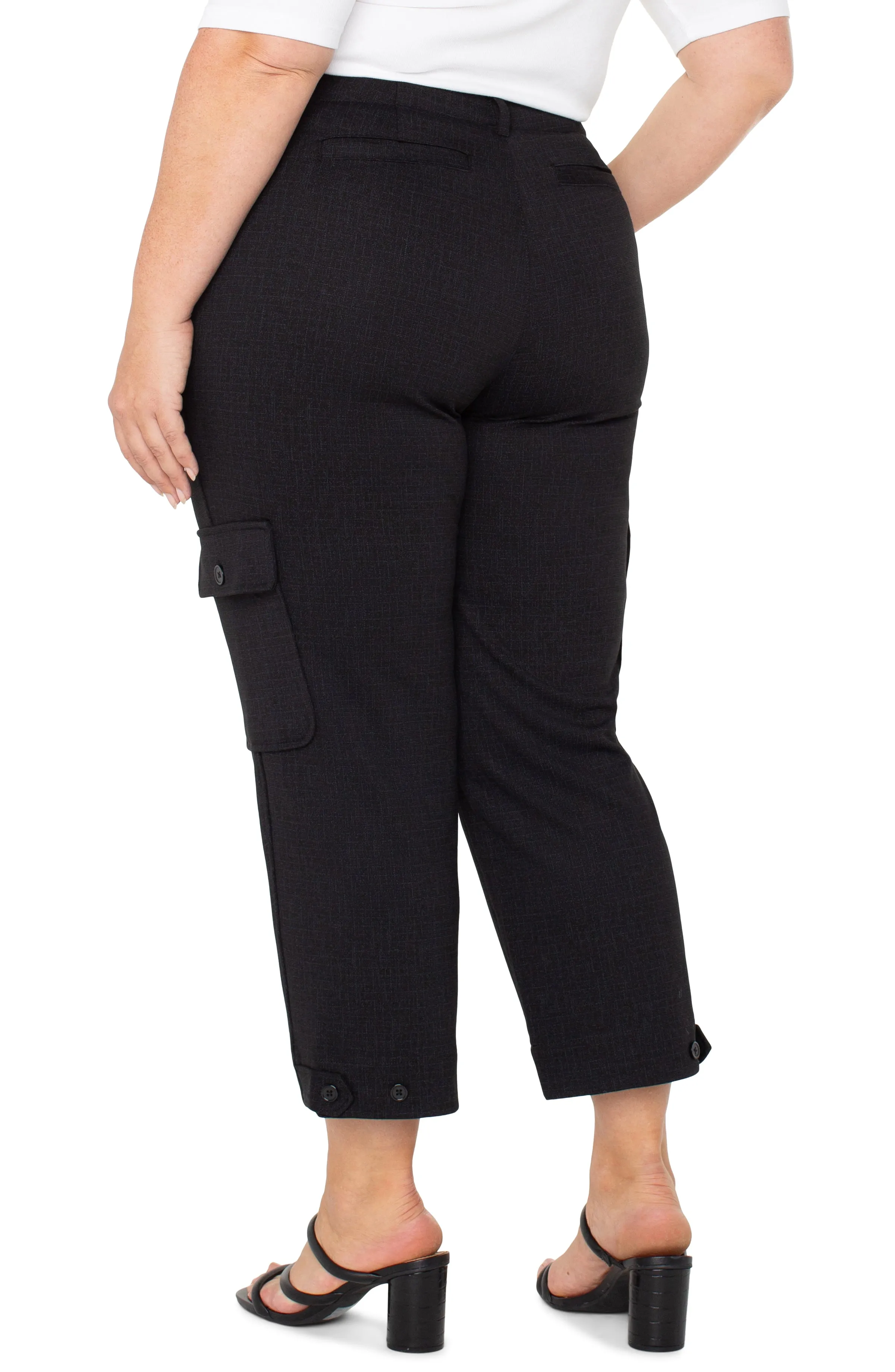 UTILITY CARGO CROP WITH TAB HEM sold by Liverpool Jeans Company product image thumbnail 2