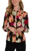 BUTTON UP WOVEN BLOUSE sold by Liverpool Jeans Company