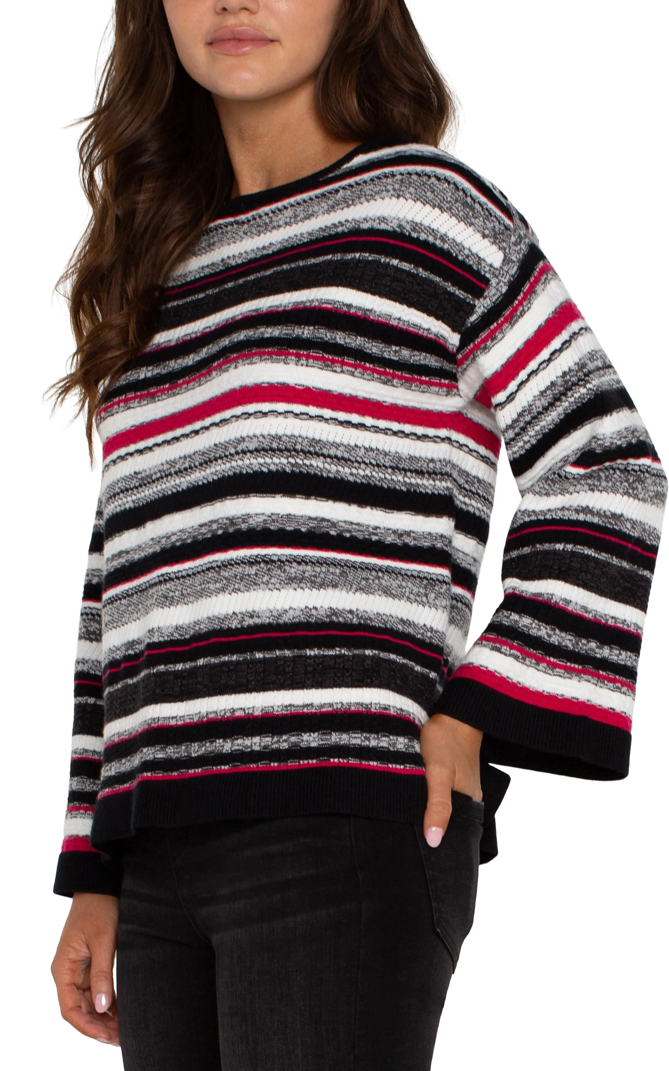 BOAT NECK STRIPED SWEATER sold by Liverpool Jeans Company product image thumbnail 4