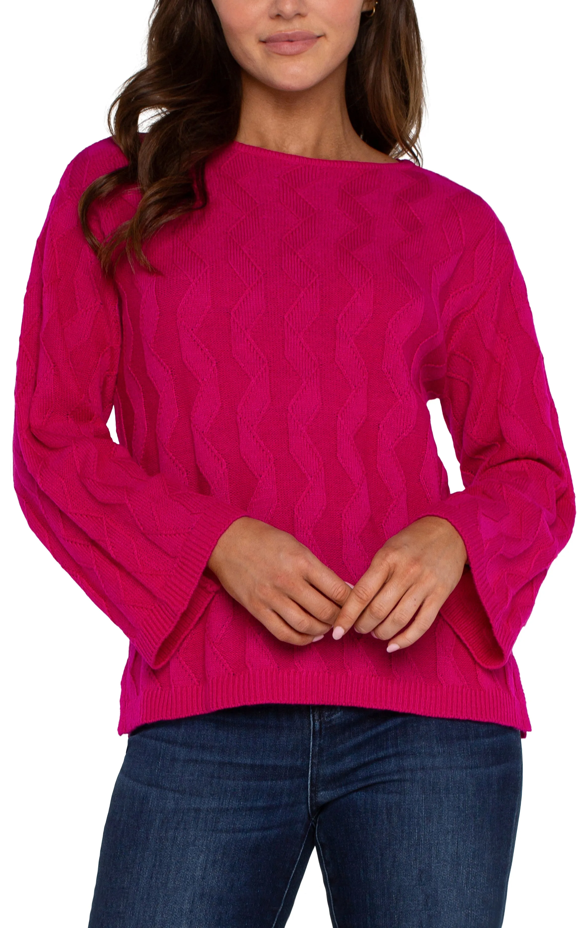 LONG SLEEVE BOATNECK SWEATER sold by Liverpool Jeans Company product image thumbnail 3