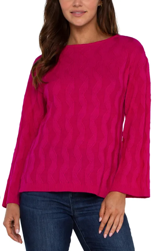 LONG SLEEVE BOATNECK SWEATER sold by Liverpool Jeans Company