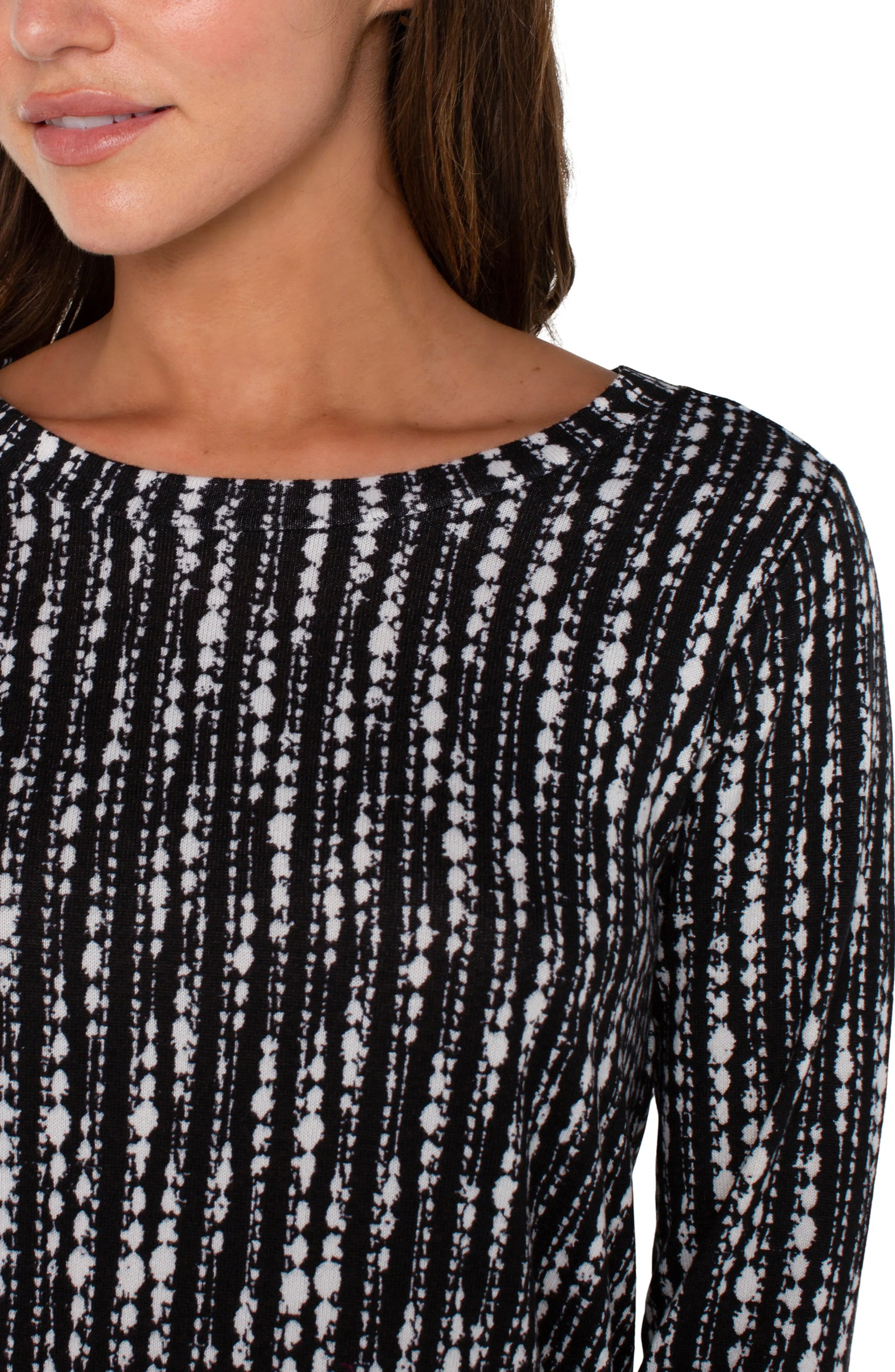 3/4 SLEEVE KNIT TOP sold by Liverpool Jeans Company product image thumbnail 3