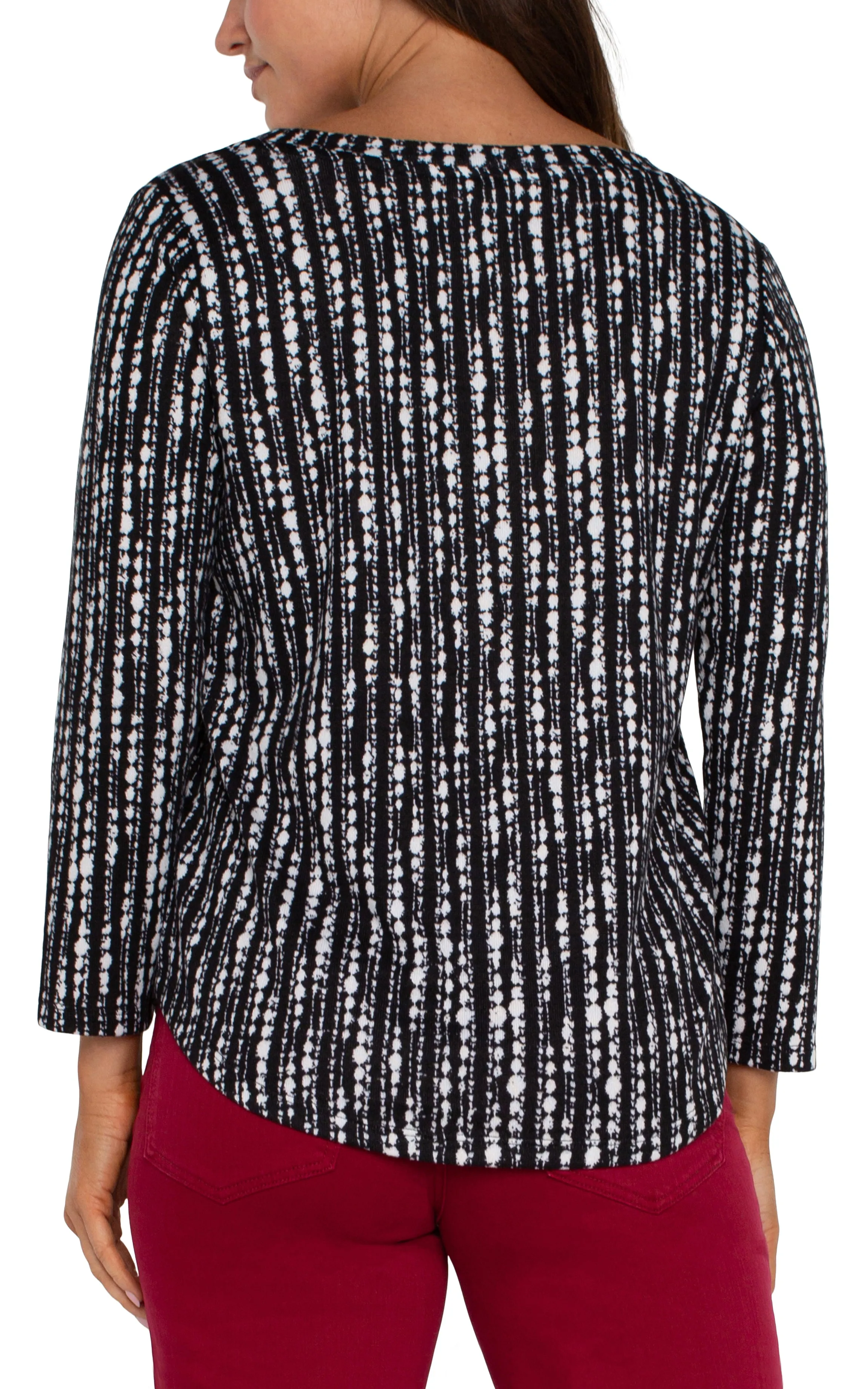 3/4 SLEEVE KNIT TOP sold by Liverpool Jeans Company product image thumbnail 2