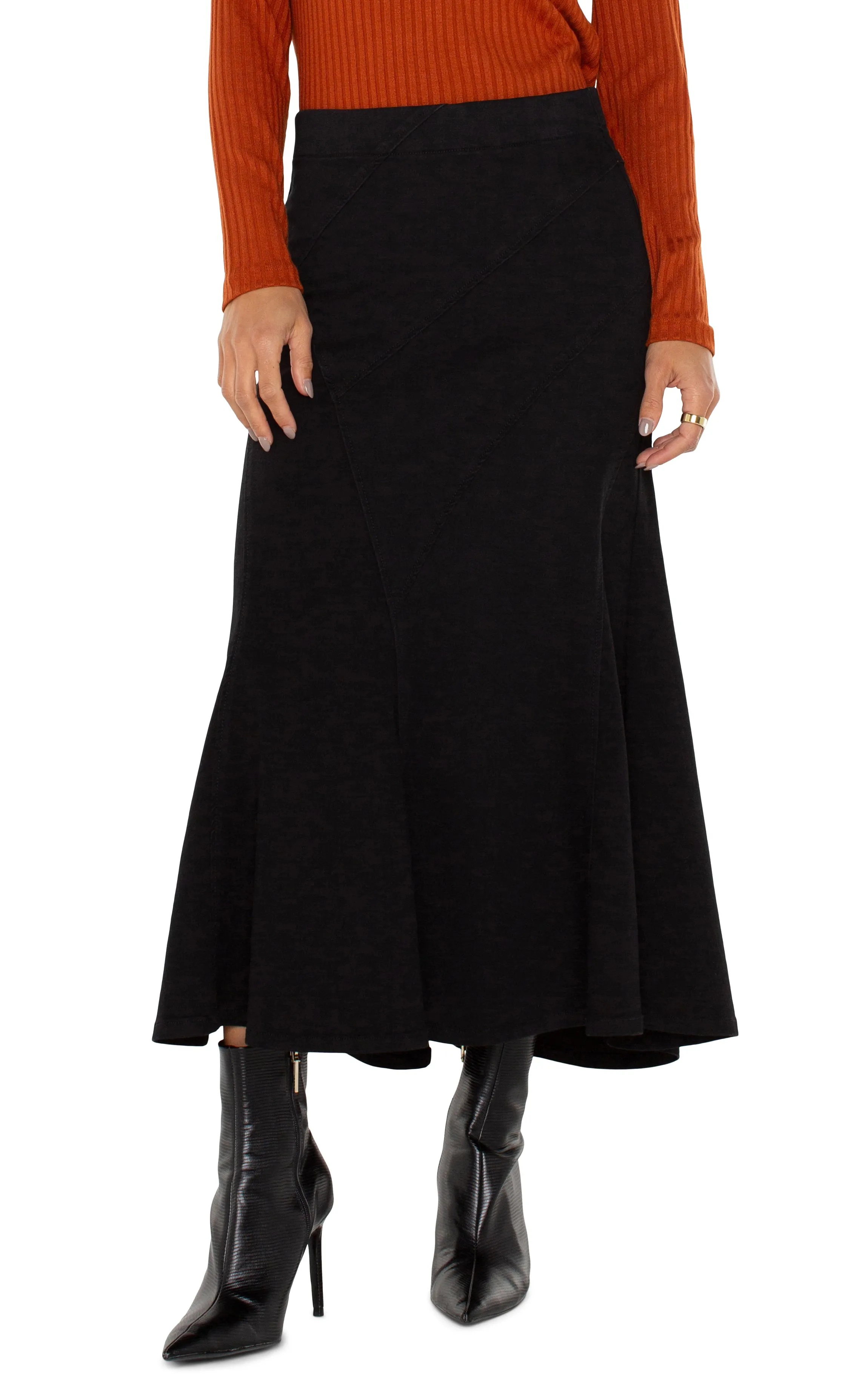 PULL ON MERMAID MAXI SKIRT sold by Liverpool Jeans Company product image thumbnail 4