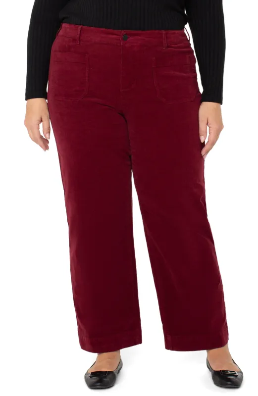 CORDUROY CROP WIDE LEG sold by Liverpool Jeans Company