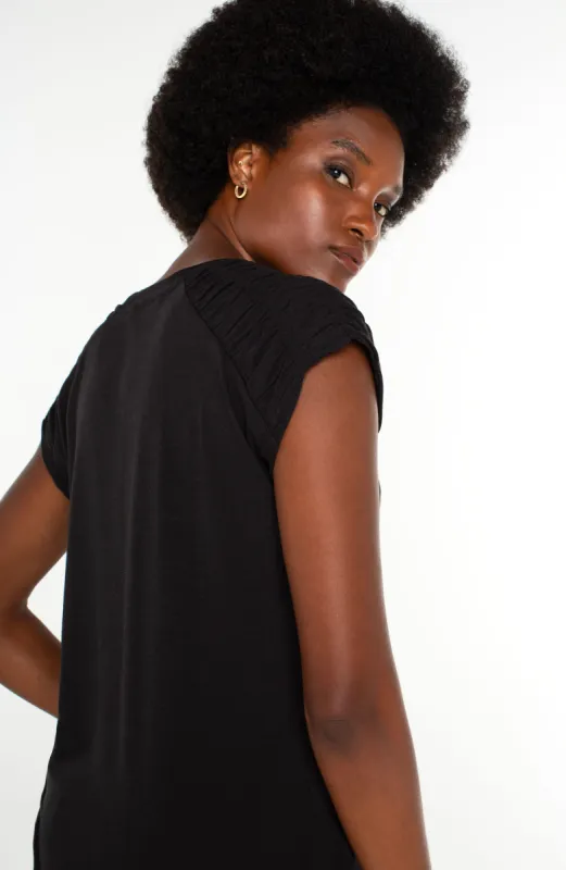 SMOCKED SHOULDER RAGLAN KNIT TOP sold by Liverpool Jeans Company