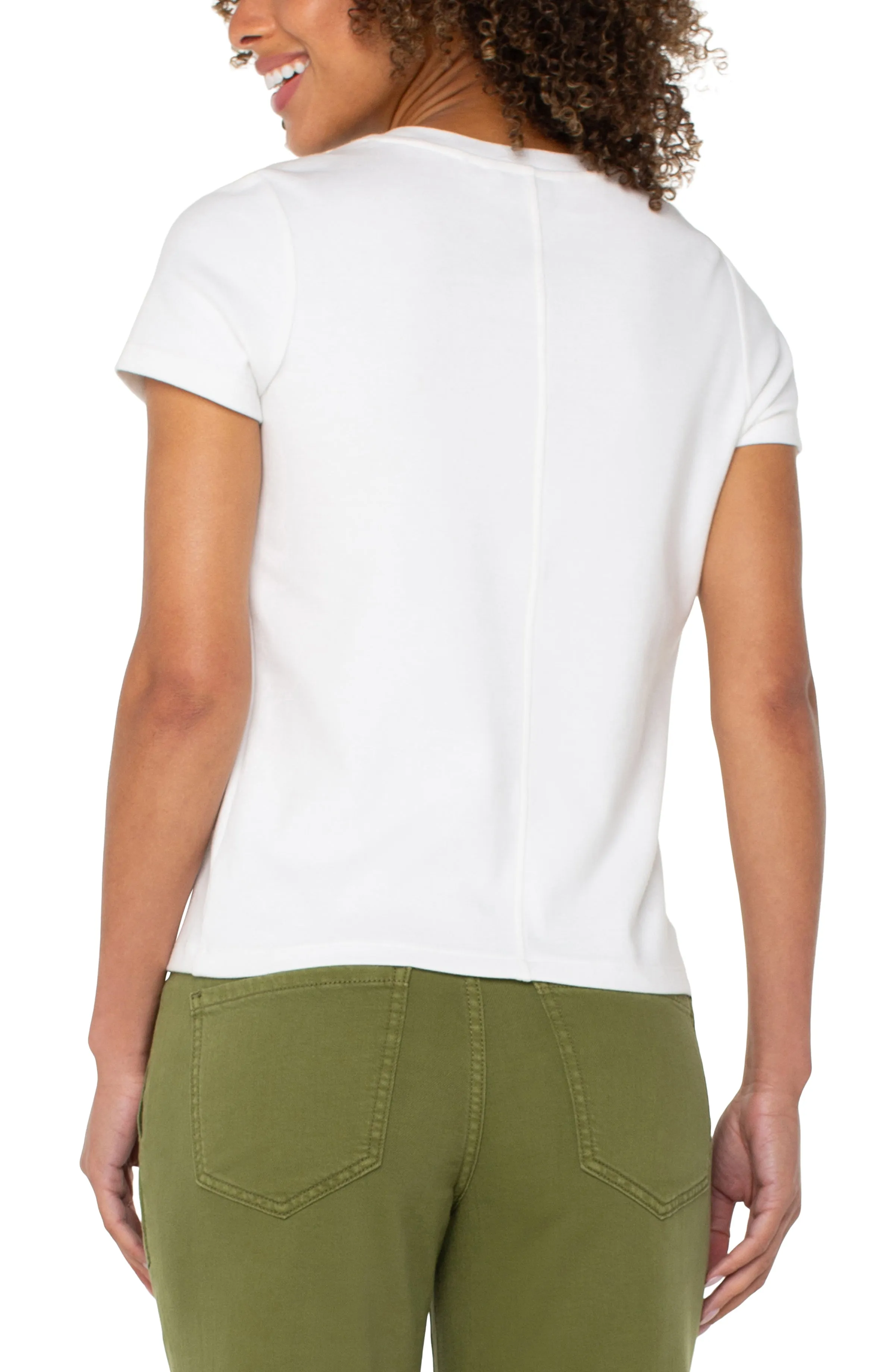 SHORT SLEEVE CREW NECK TEE sold by Liverpool Jeans Company product image thumbnail 2