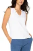 SLEEVELESS V NECK KNIT TOP sold by Liverpool Jeans Company