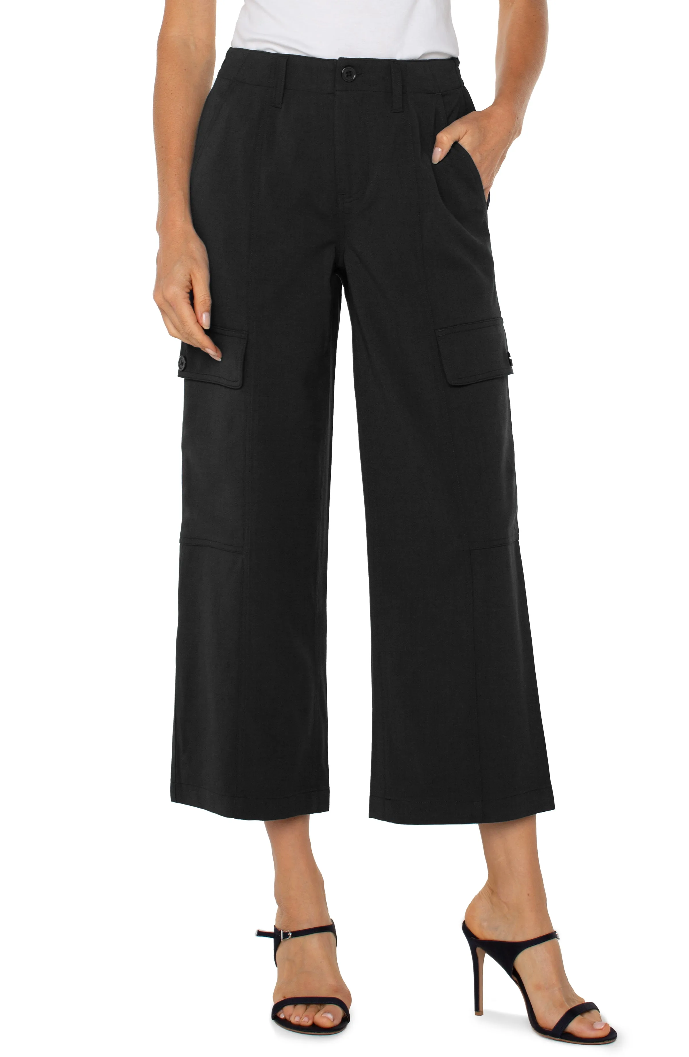 HI-RISE CARGO CROP STRAIGHT sold by Liverpool Jeans Company