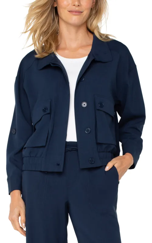 UTILITY JACKET WITH CINCH HEM sold by Liverpool Jeans Company