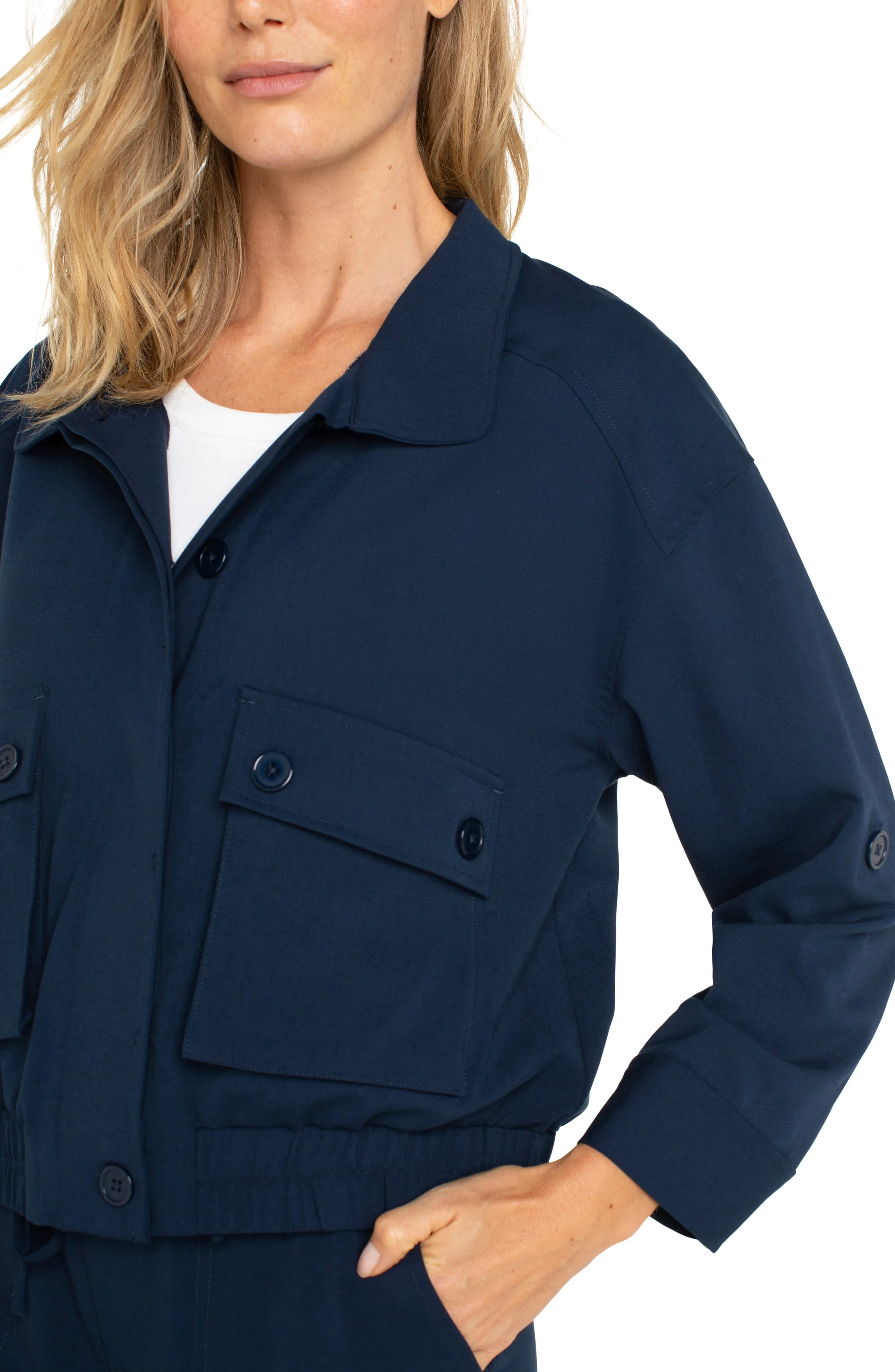 UTILITY JACKET WITH CINCH HEM sold by Liverpool Jeans Company product image thumbnail 3