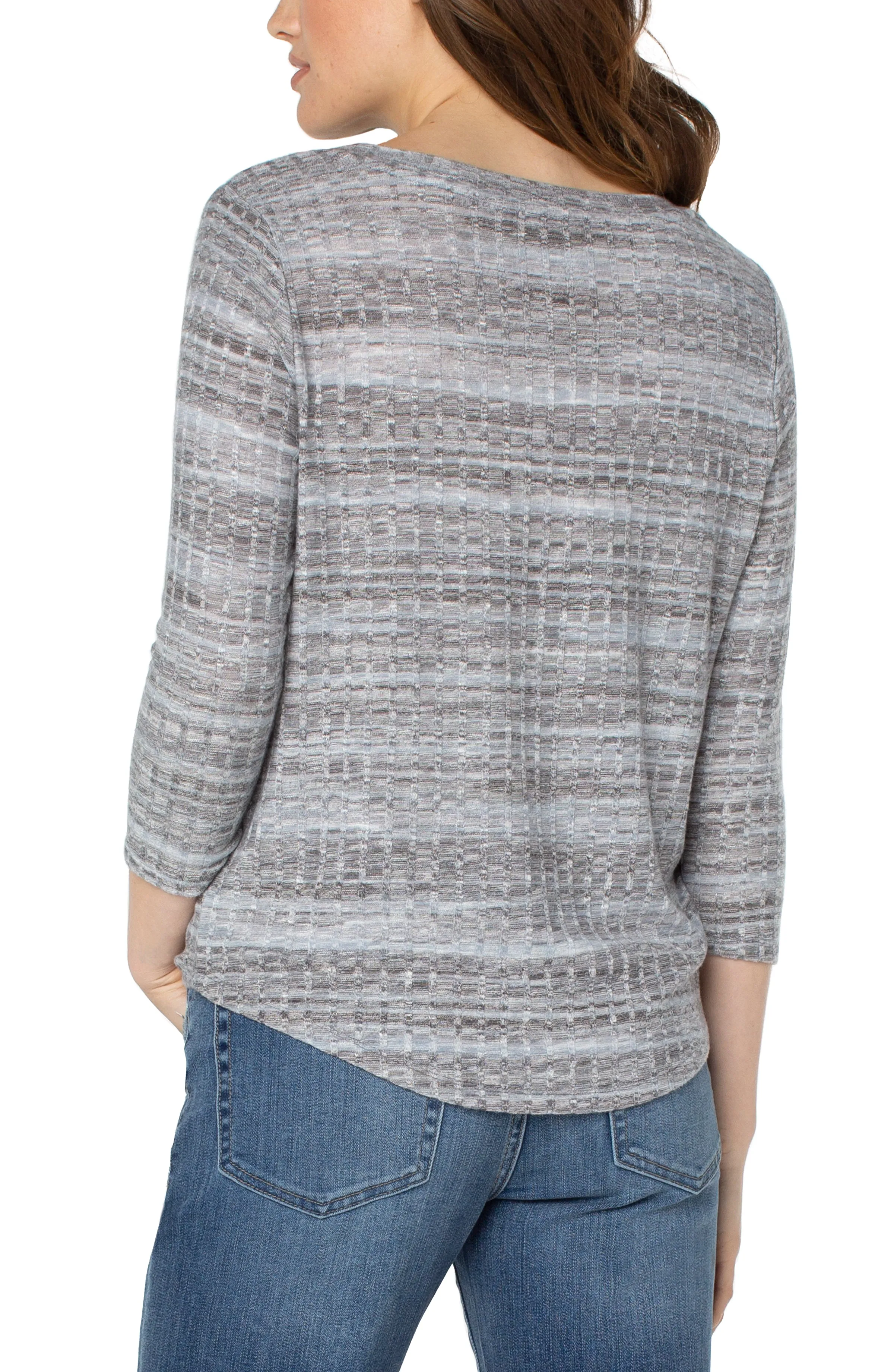 3/4 SLEEVE KNIT TOP sold by Liverpool Jeans Company product image thumbnail 2