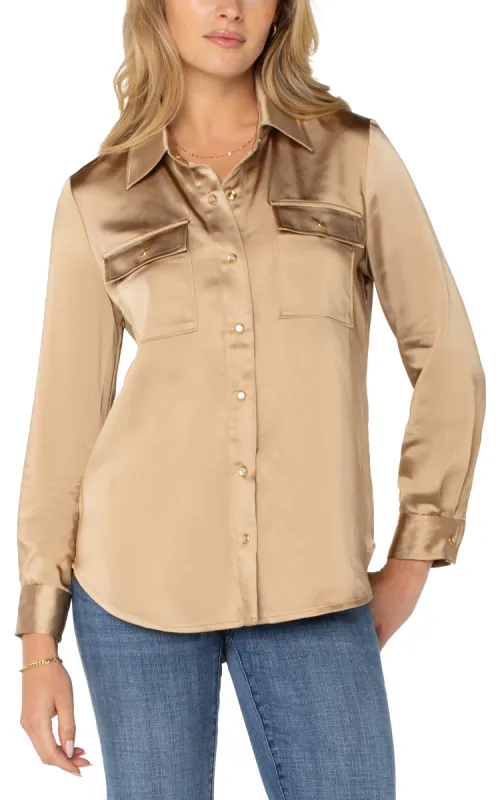 LONGLINE SHACKET sold by Liverpool Jeans Company