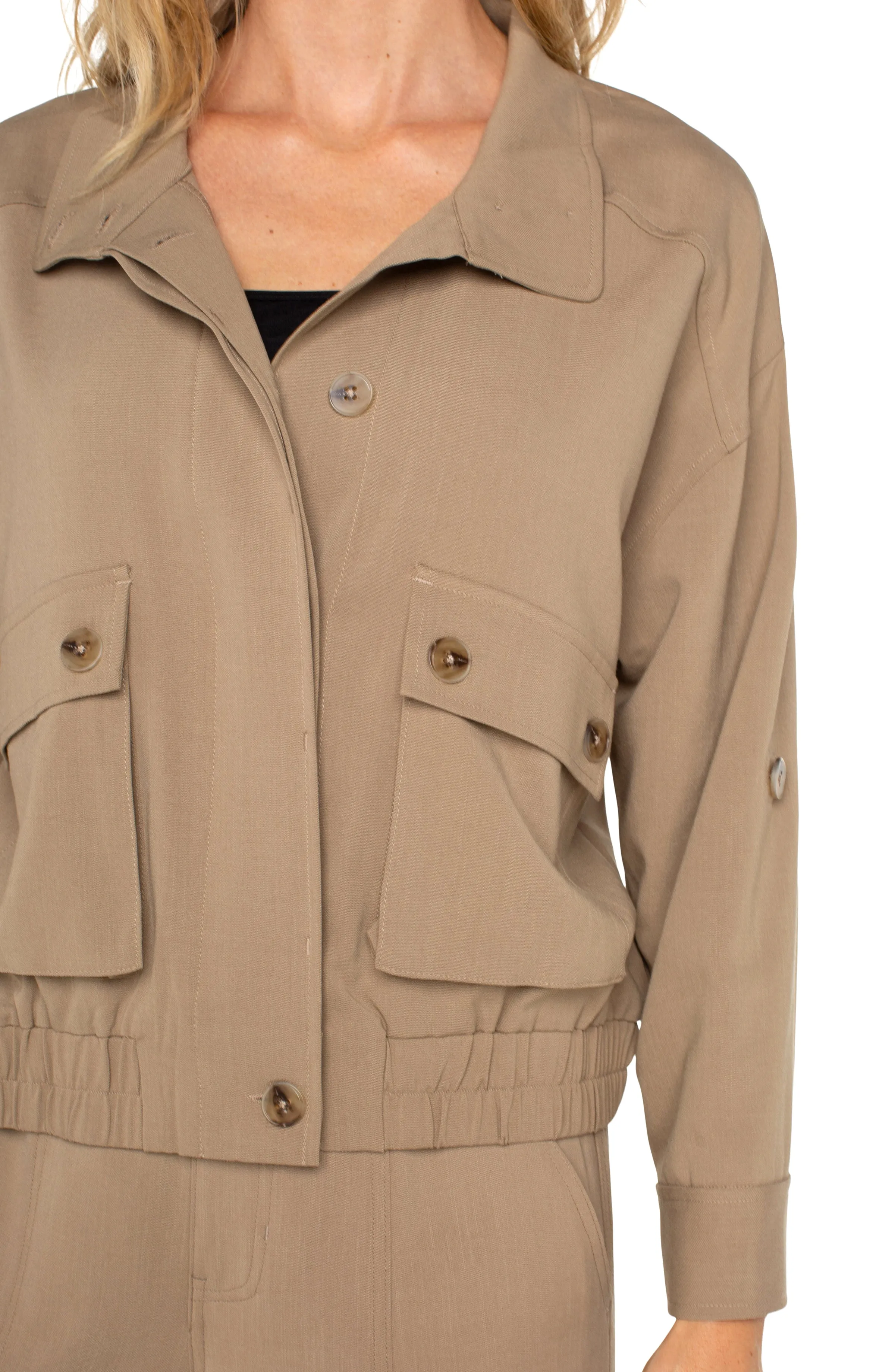 UTILITY JACKET WITH CINCH HEM sold by Liverpool Jeans Company product image thumbnail 3