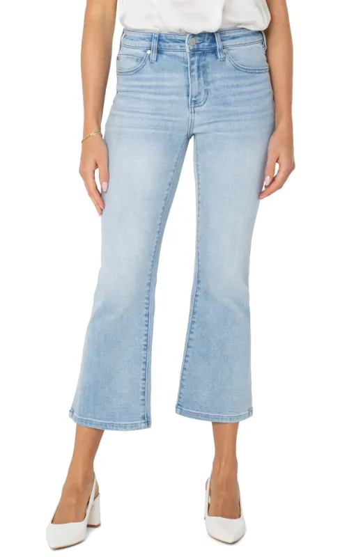 HANNAH CROP FLARE WITH SLIT HEM sold by Liverpool Jeans Company