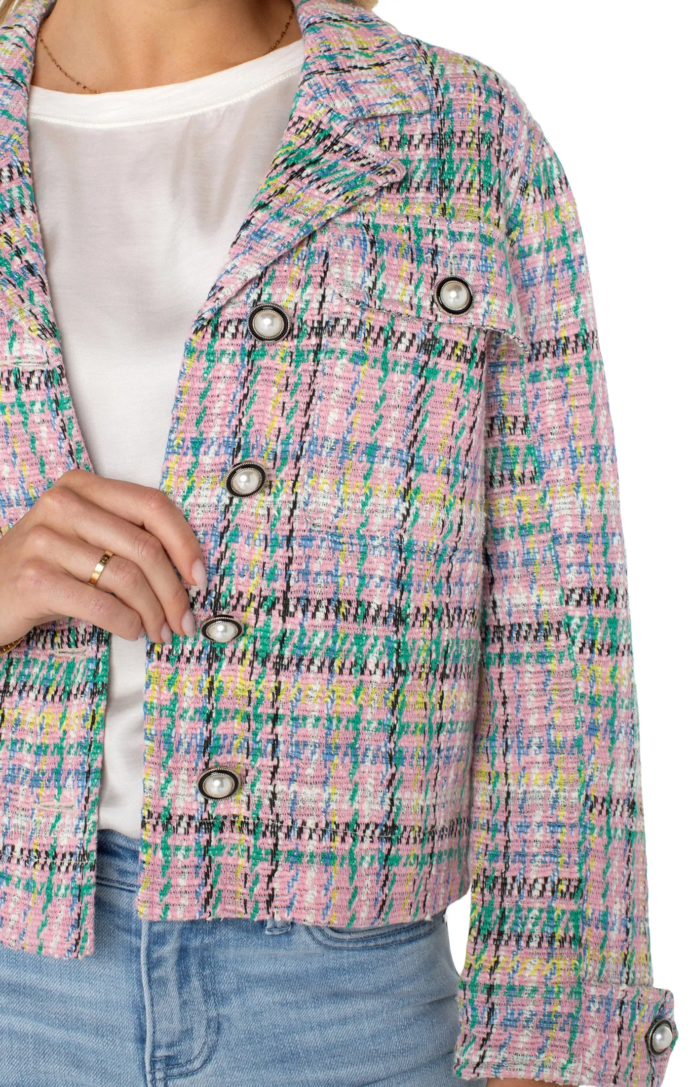 BUTTON FRONT BOXY SHACKET sold by Liverpool Jeans Company product image thumbnail 4