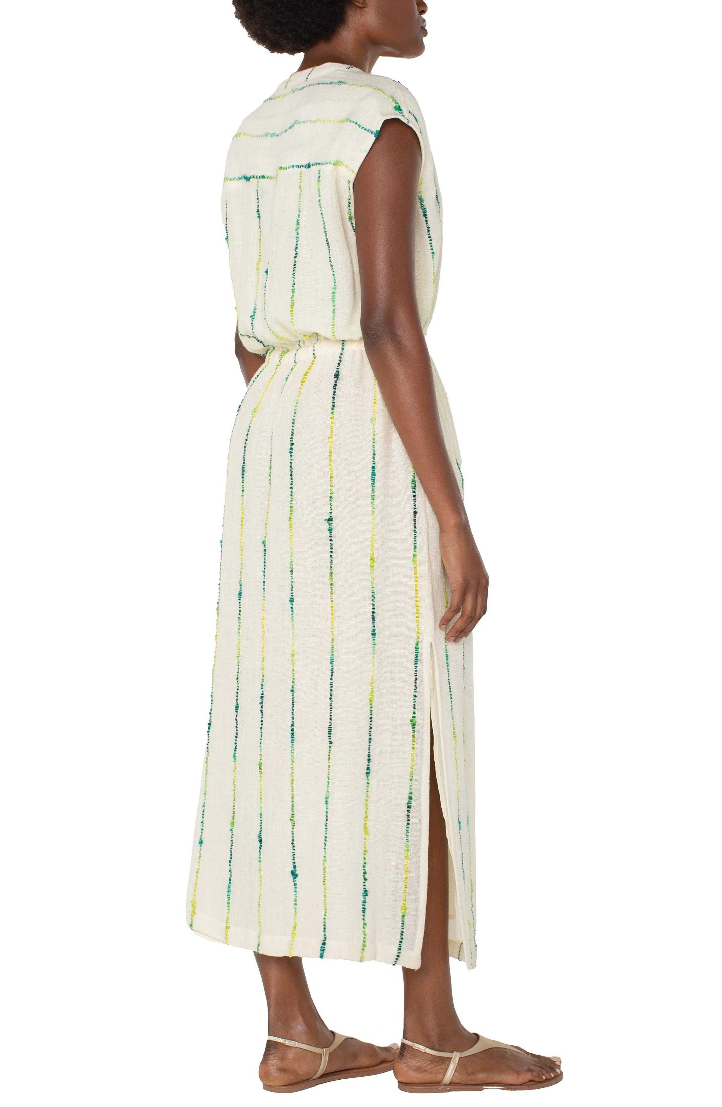 MIDI DRESS WITH SMOCKED WAIST sold by Liverpool Jeans Company product image thumbnail 2