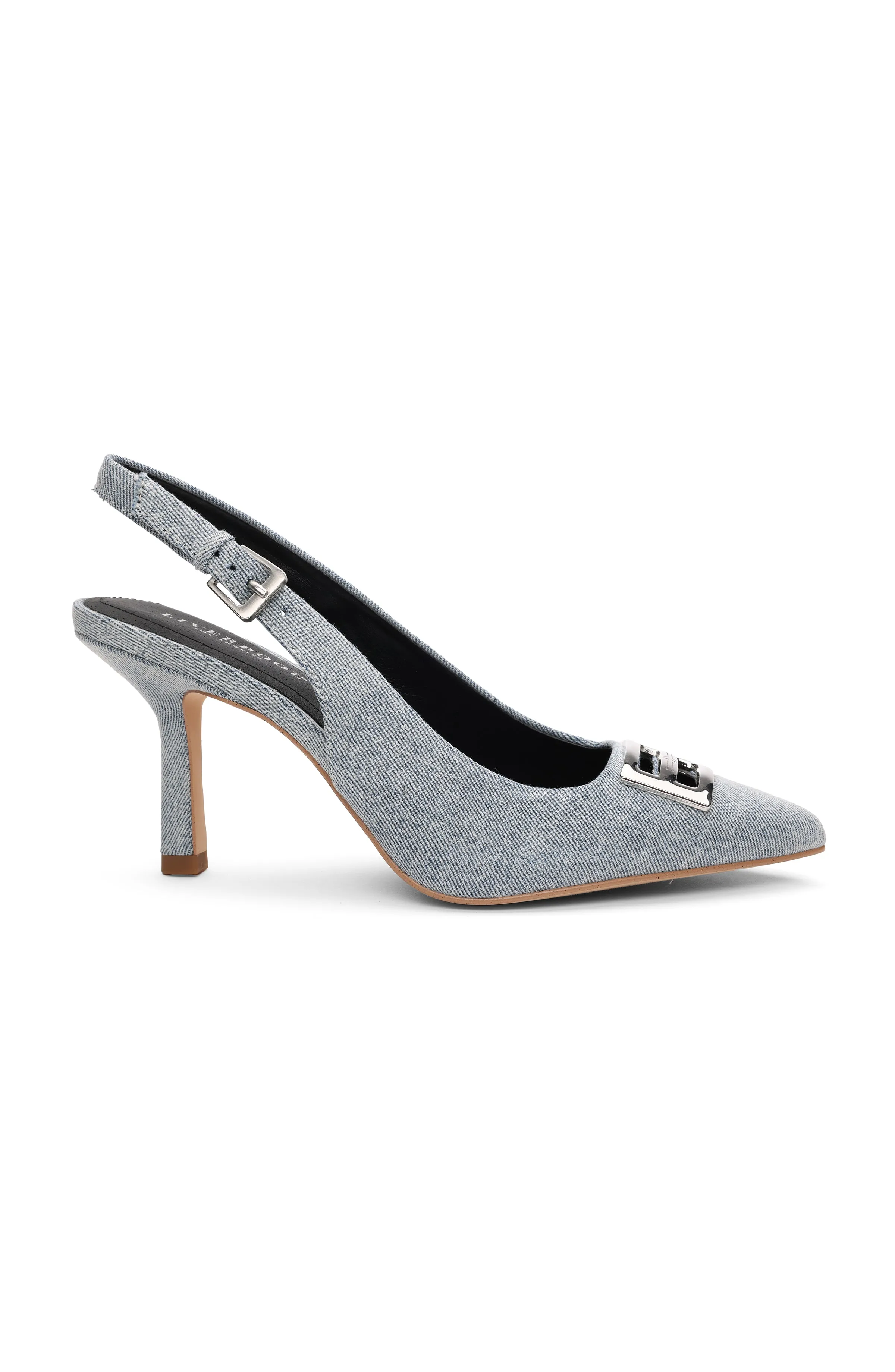BLOOMINGTON SLINGBACK HEELS WITH LOGO sold by Liverpool Jeans Company product image thumbnail 4