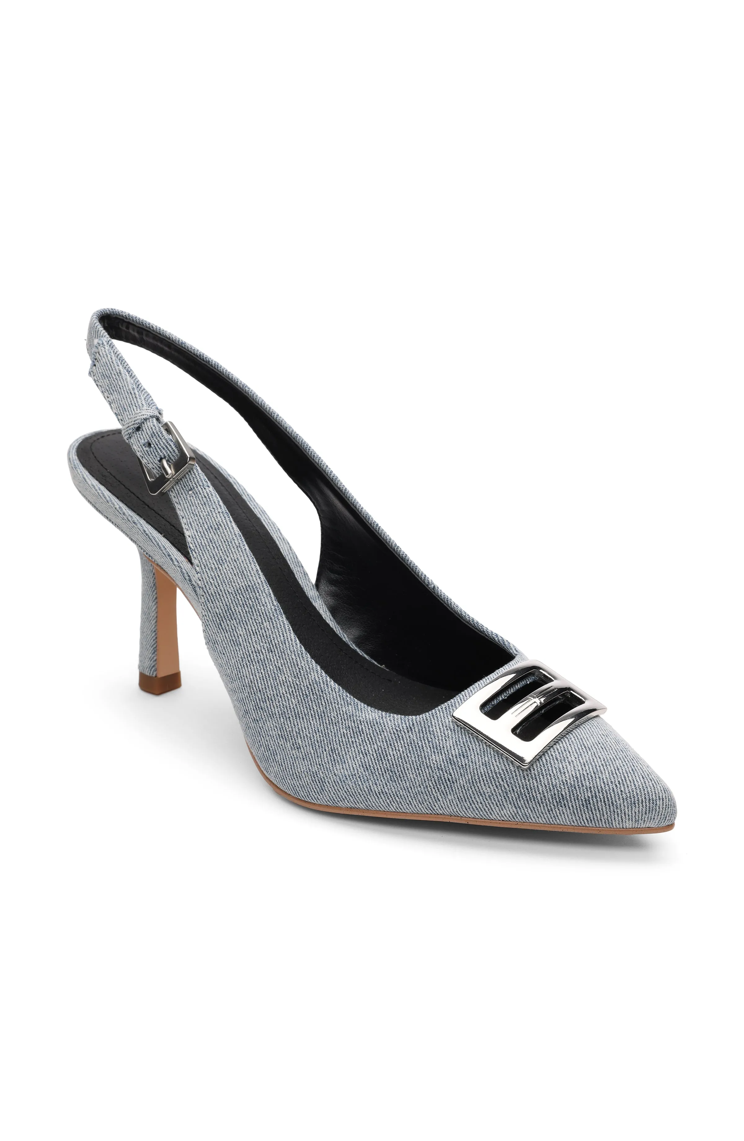 BLOOMINGTON SLINGBACK HEELS WITH LOGO sold by Liverpool Jeans Company