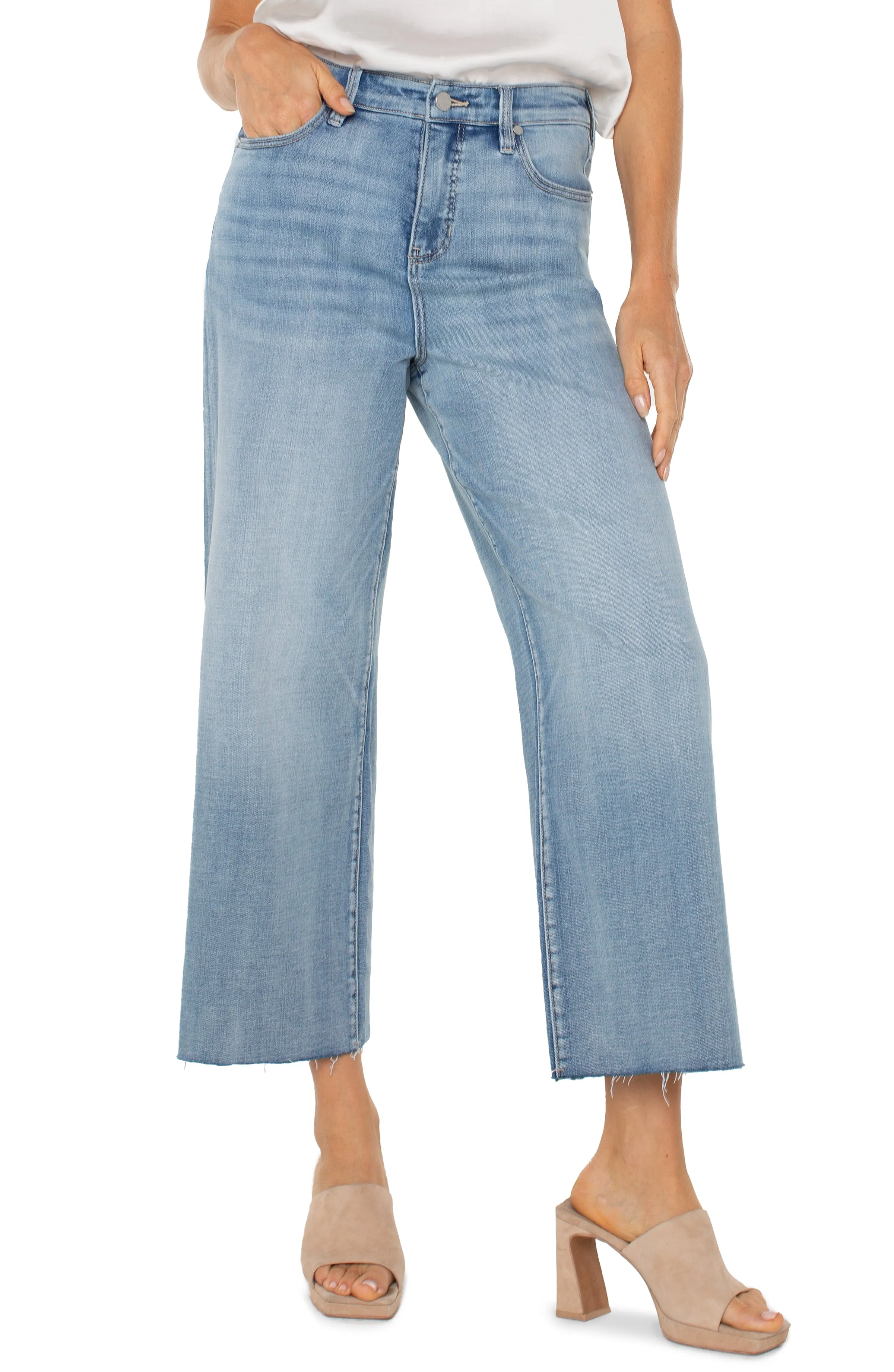 PETITE STRIDE HI-RISE WITH CUT HEM sold by Liverpool Jeans Company product image thumbnail 5