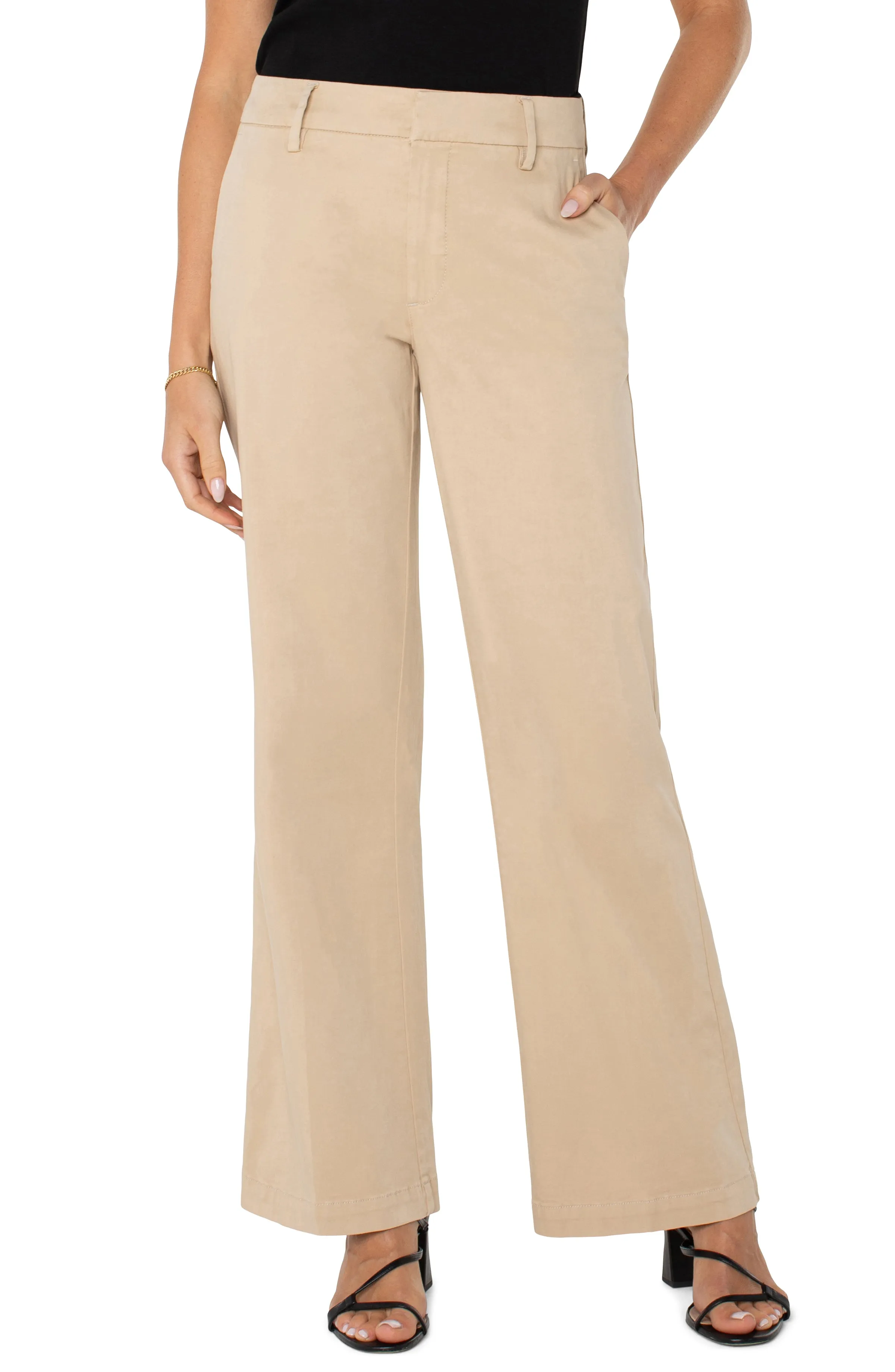 PETITE KELSEY WIDE LEG TROUSER sold by Liverpool Jeans Company