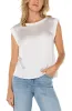 PETITE SLEEVELESS WOVEN KNIT TOP sold by Liverpool Jeans Company