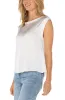 PETITE SLEEVELESS WOVEN KNIT TOP sold by Liverpool Jeans Company